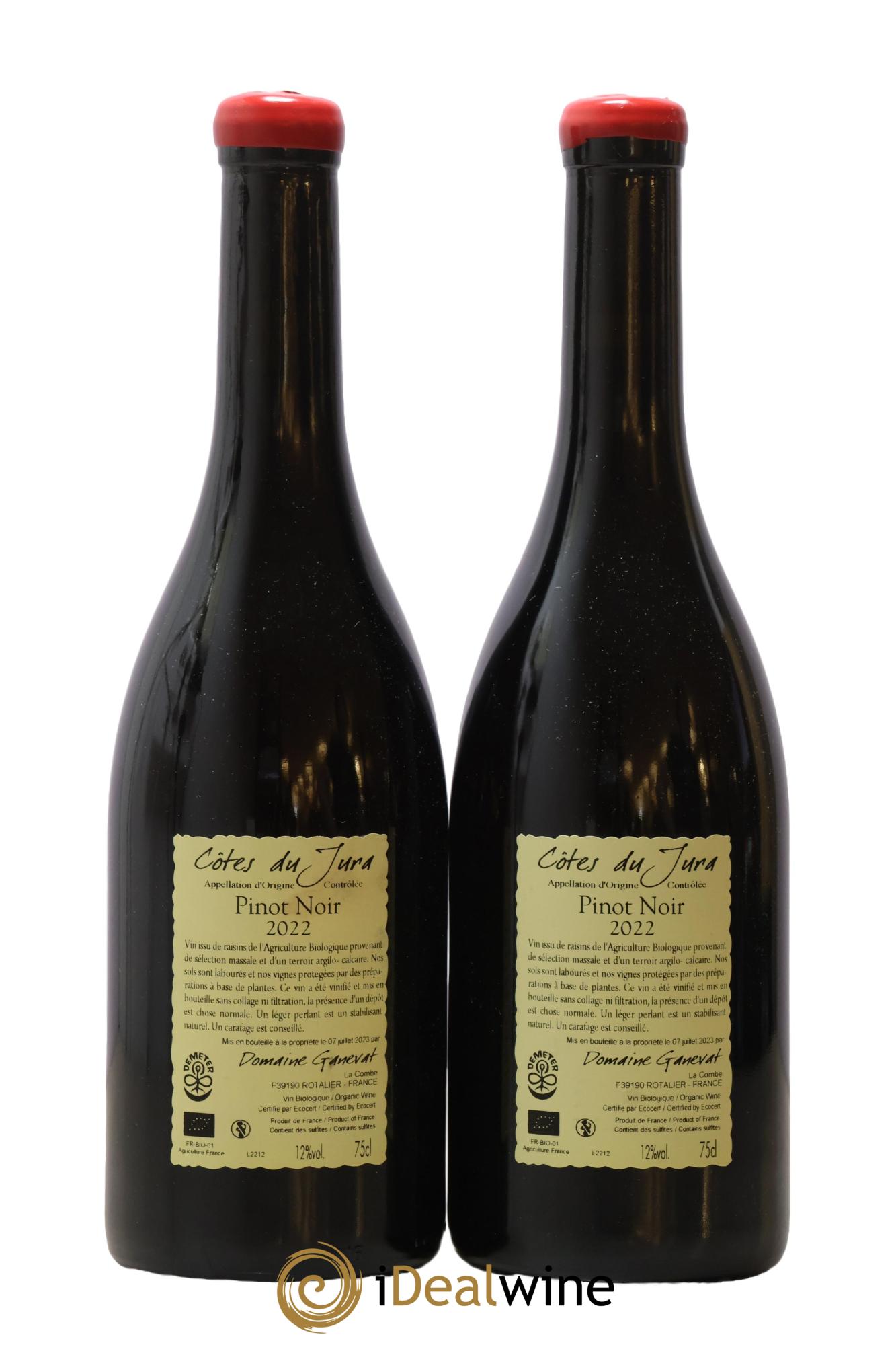 Côtes du Jura Cuvée Julien Jean-François Ganevat (Domaine) 2022 - Lot de 2 bouteilles - 1