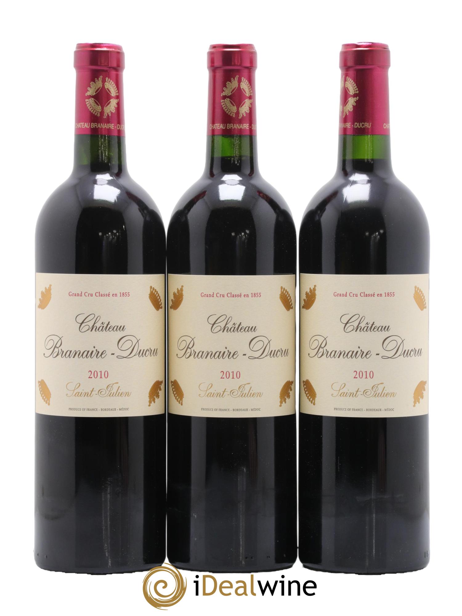 Château Branaire Ducru 4ème Grand Cru Classé  2010 - Lot de 12 bouteilles - 2