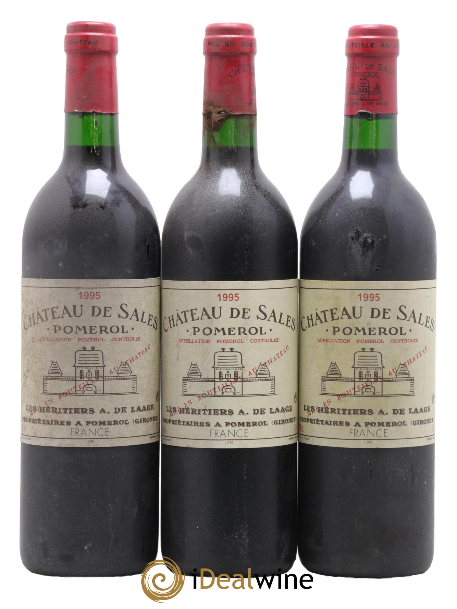 Château de Sales 1995 - Posten von 3 Flaschen - 0