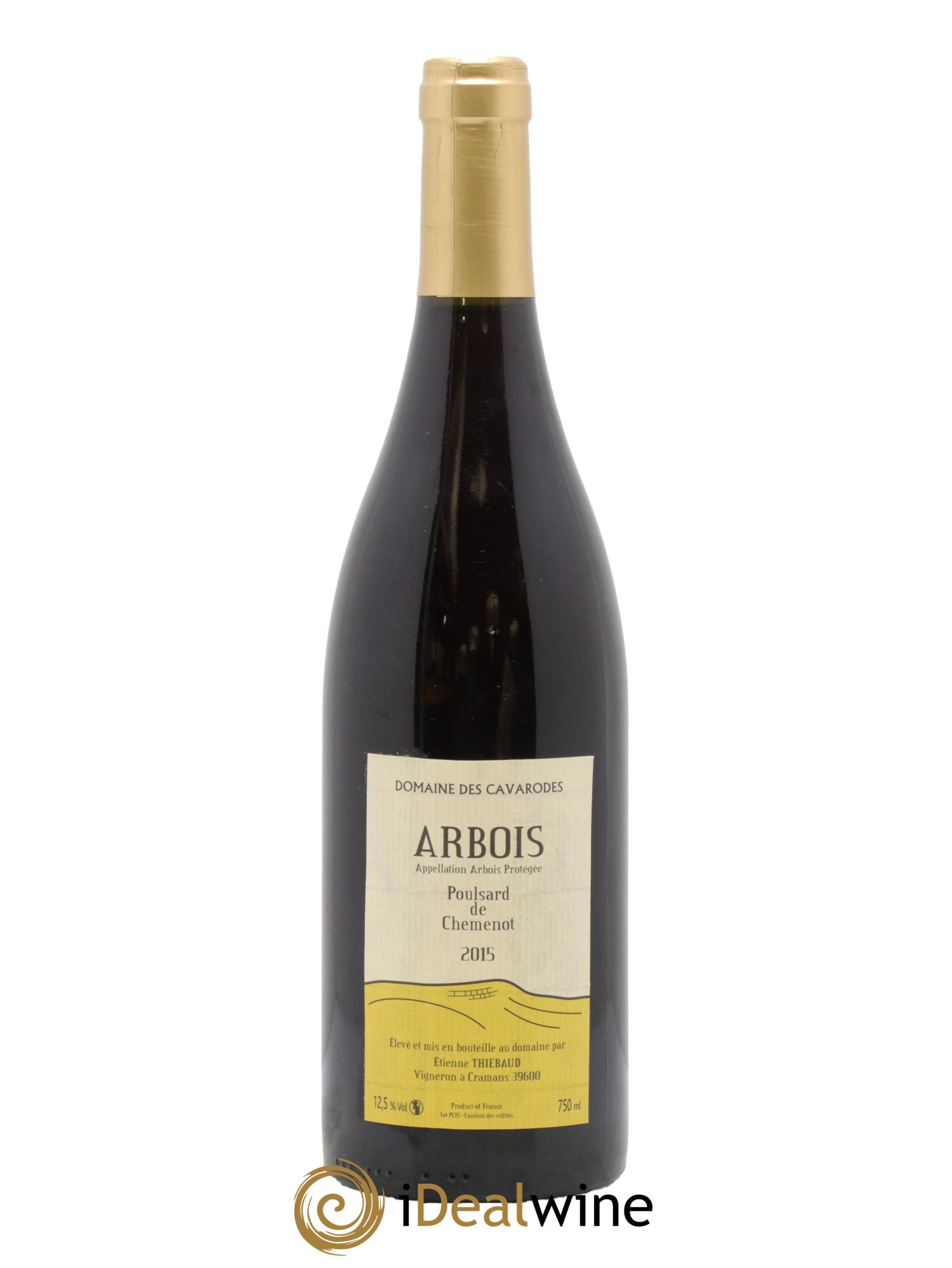 Arbois Poulsard de Chemenot Cavarodes (Domaine des) - Etienne Thiébaud 2015 - Lot de 1 bouteille - 0