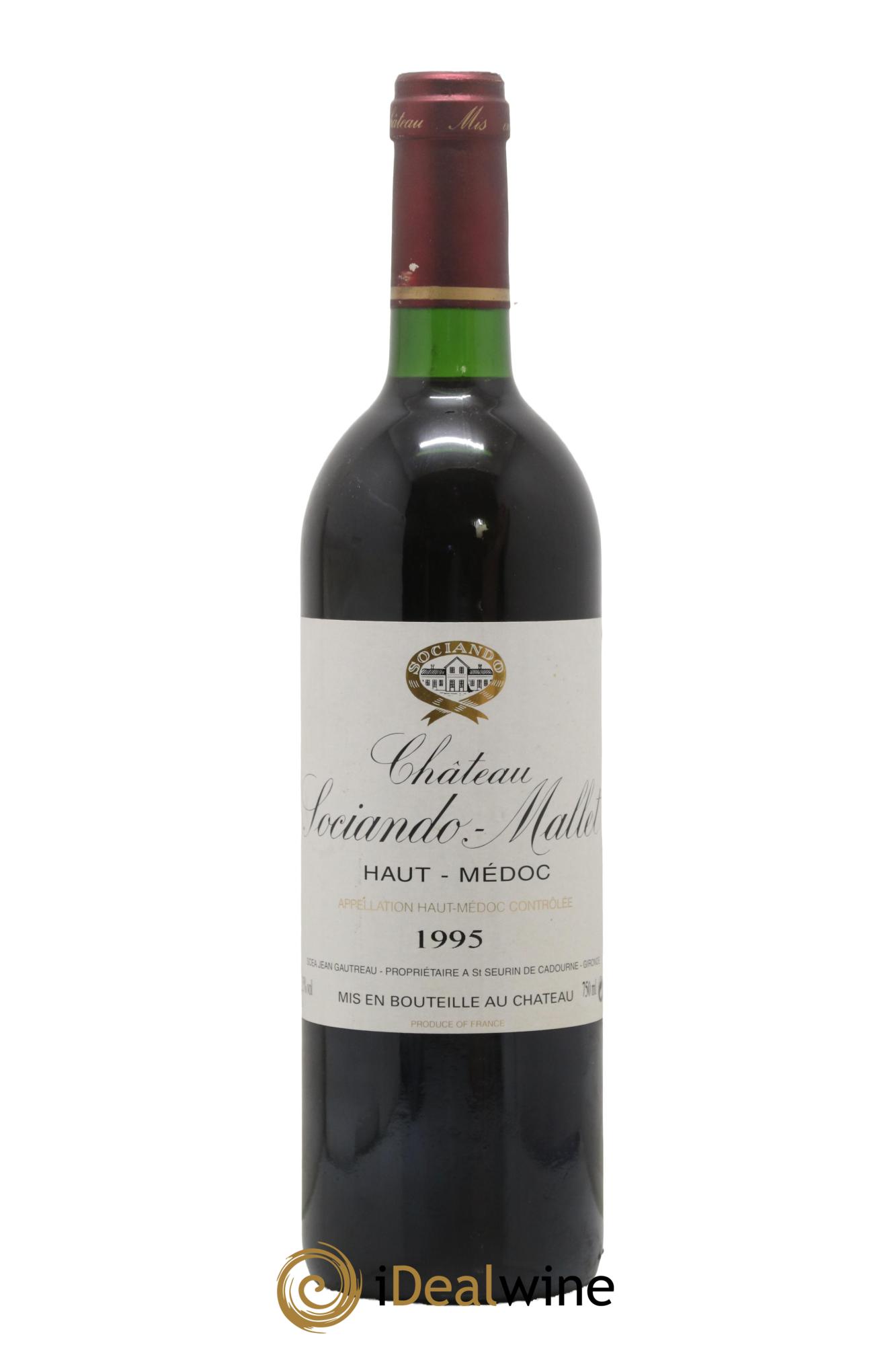 Château Sociando Mallet 1995 - Lotto di 1 bottiglia - 0