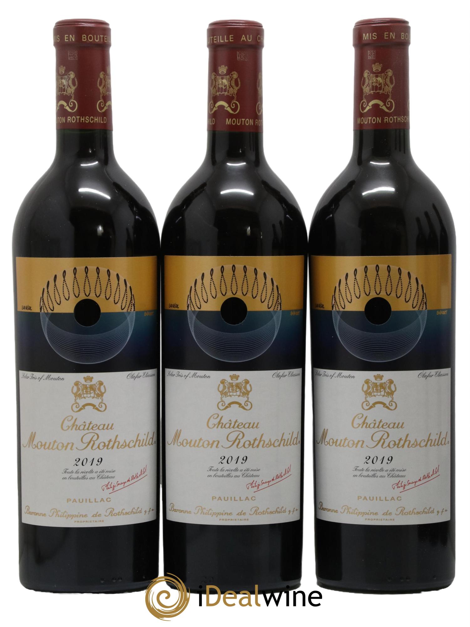 Château Mouton Rothschild 1er Grand Cru Classé 2019 - Lot de 6 bouteilles - 1