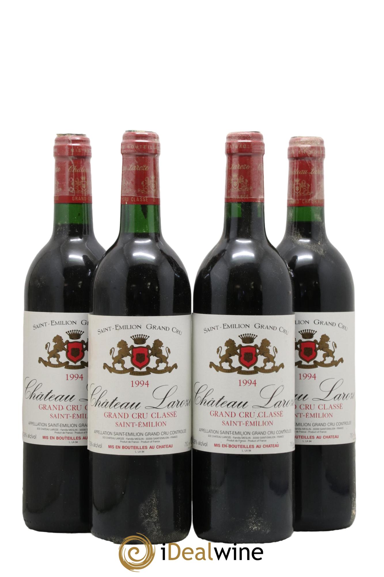 Château Laroze Grand Cru Classé 1994 - Posten von 4 Flaschen - 0