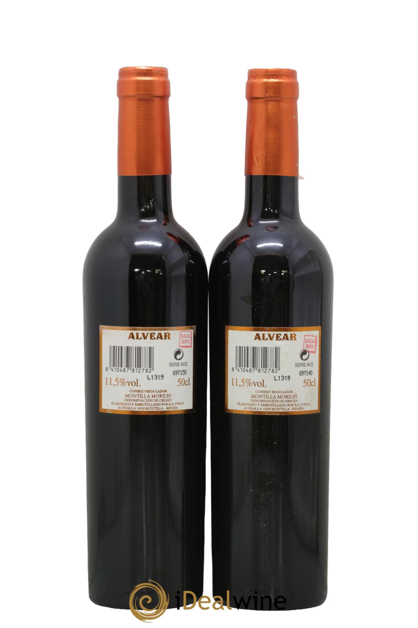 Jerez (Xerez, Sherry) Solera 1830 Pedro Ximenez Bodegas Alvear - Lot of 2 half-bottles - 1