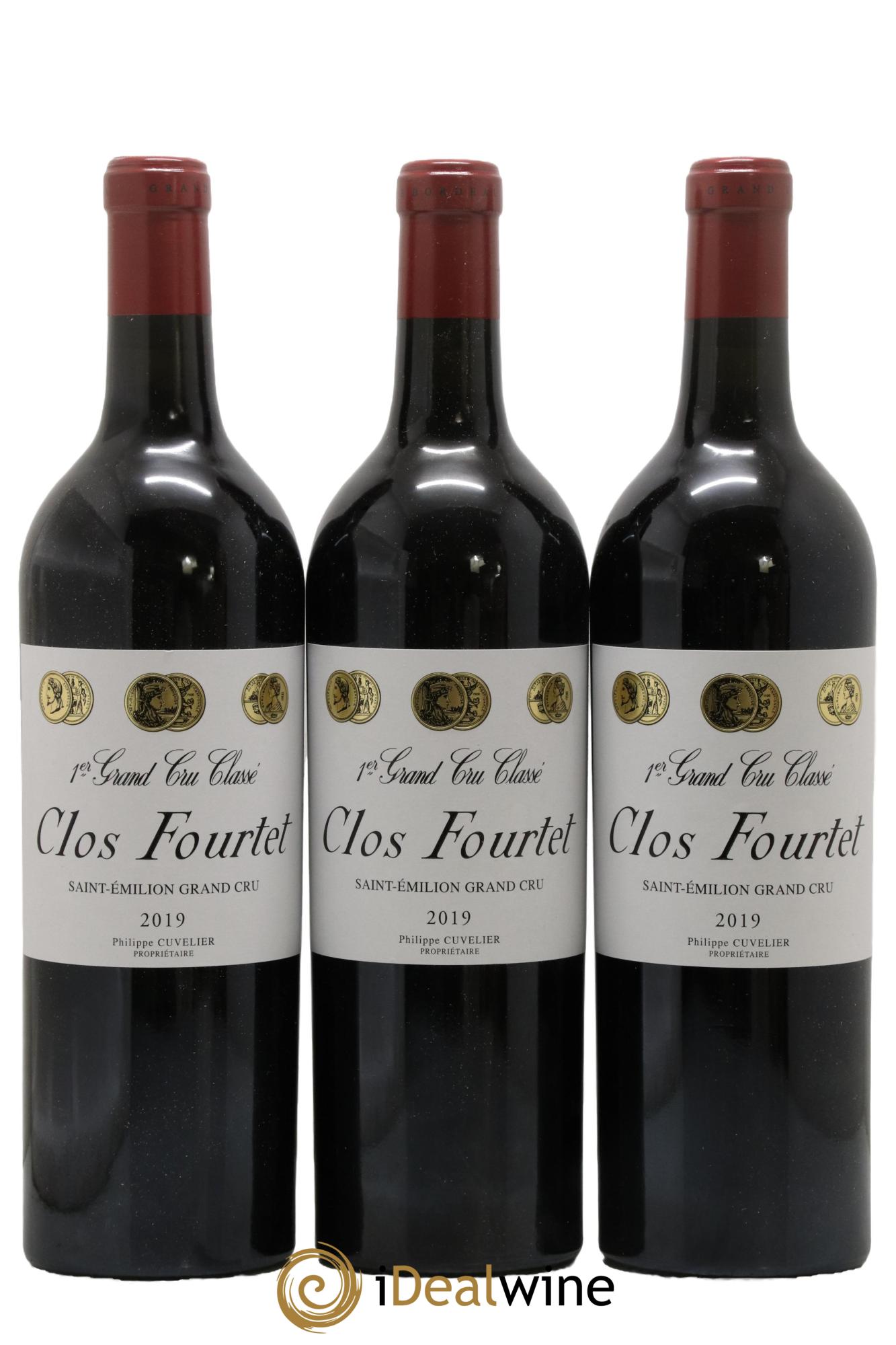 Clos Fourtet 1er Grand Cru Classé B 2019 - Lot de 3 bouteilles - 0