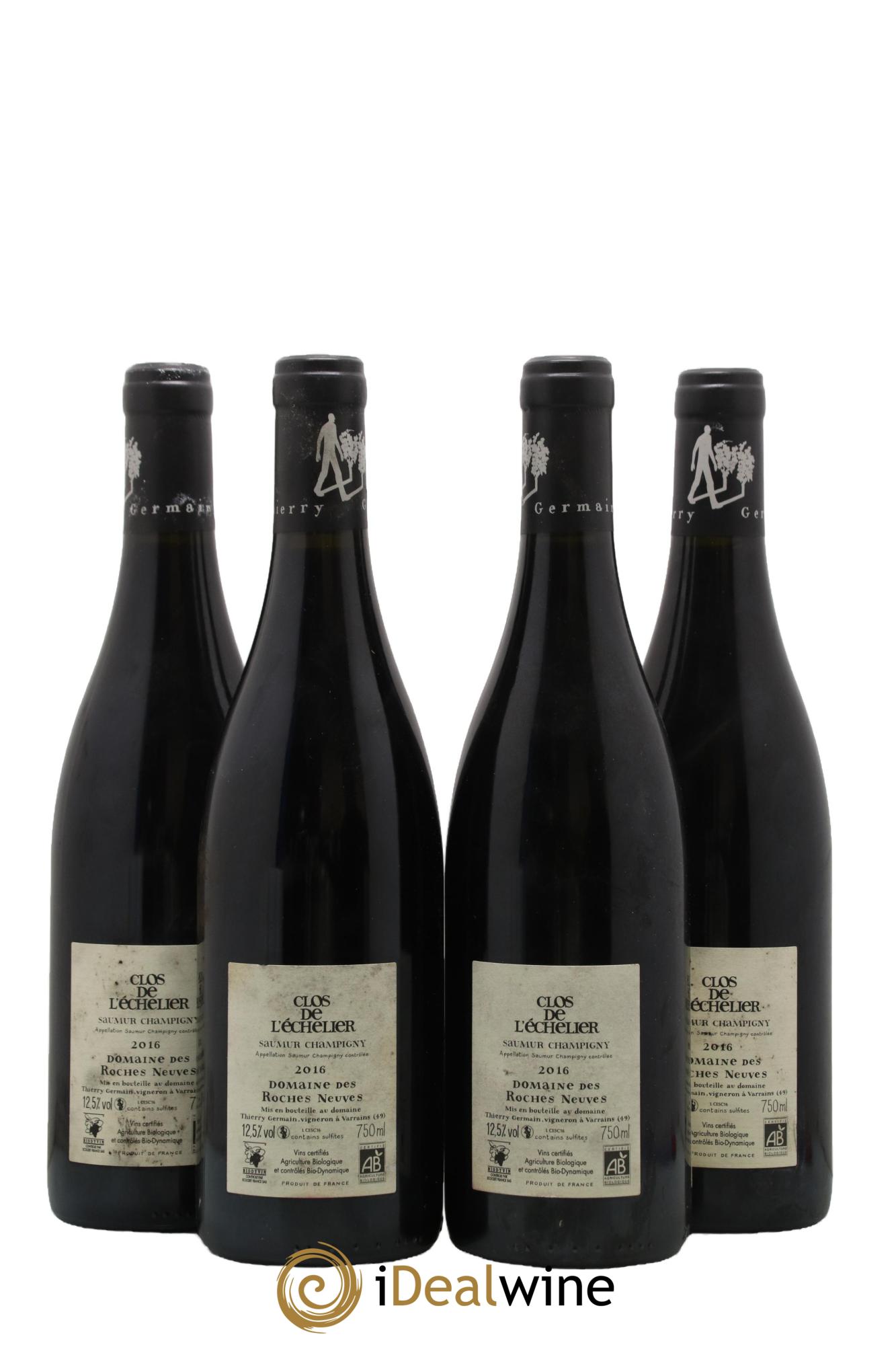 Saumur-Champigny Clos de l'Echelier Domaine des Roches Neuves - Thierry Germain  2016 - Lot de 4 bouteilles - 1