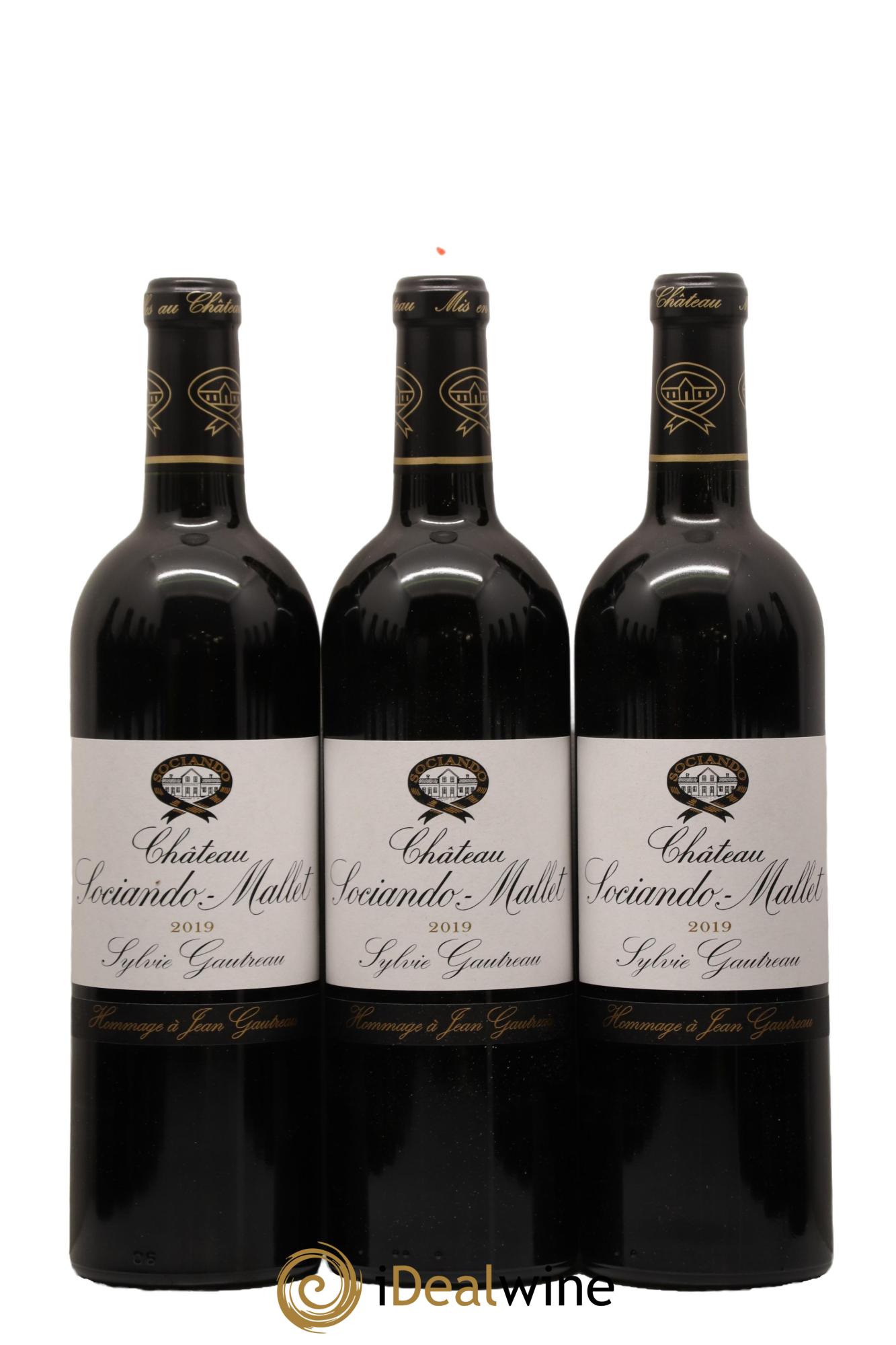 Château Sociando Mallet 2019 - Lotto di 12 bottiglie - 1