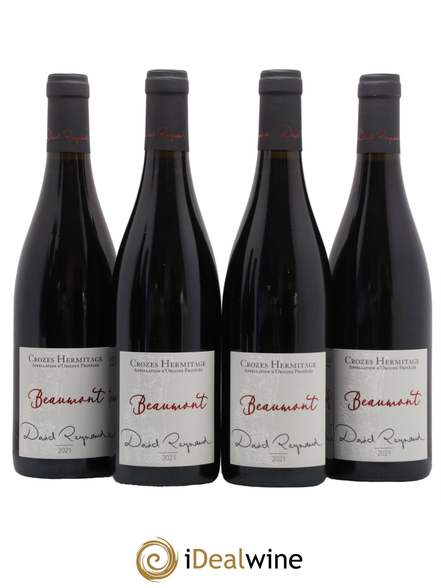 Crozes-Hermitage Beaumont David Reynaud 2021 - Lot de 4 bouteilles - 0