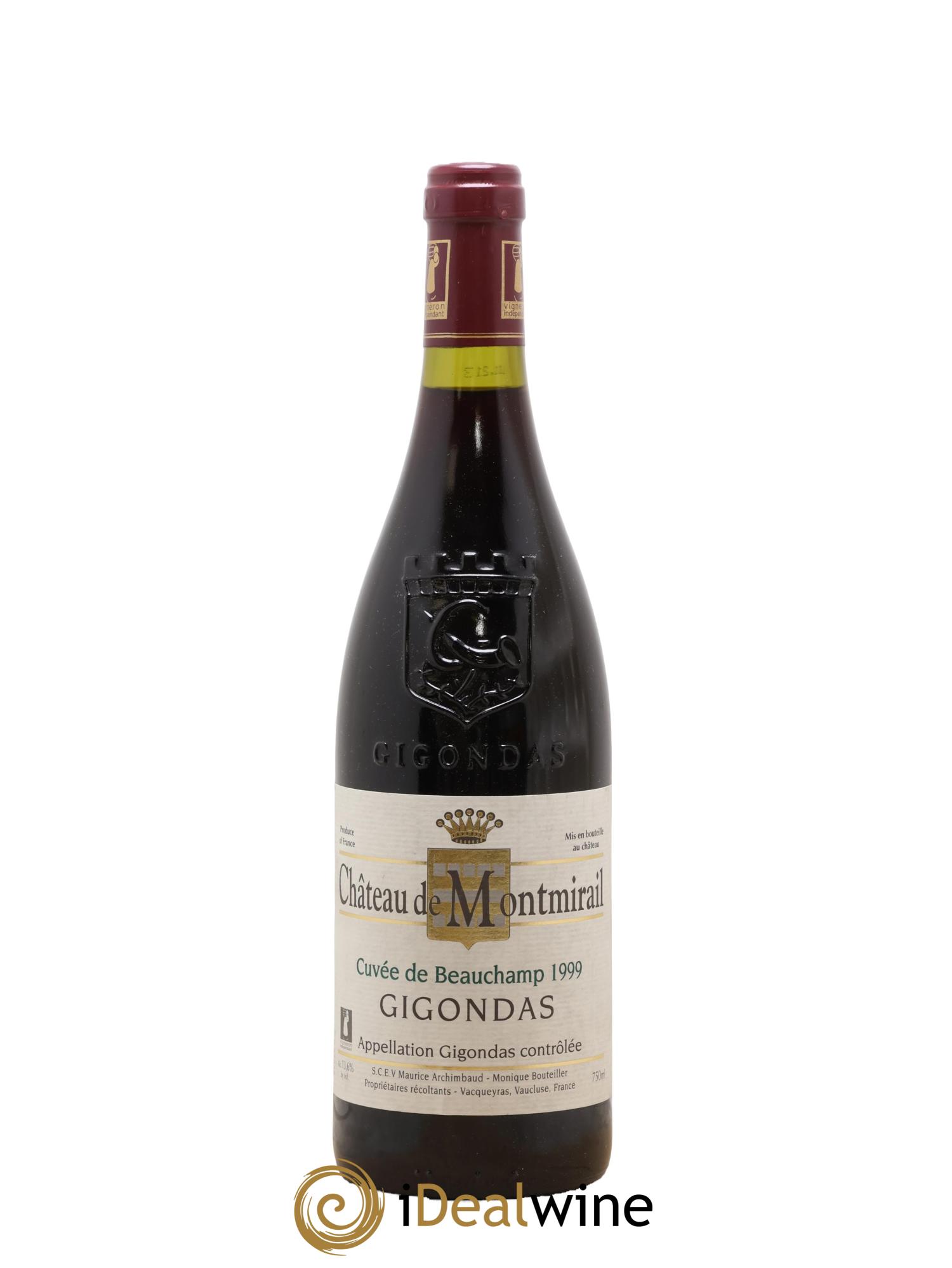 Gigondas Cuvée de Beauchamp Château de Montmirail 1999 - Lot de 1 bouteille - 0