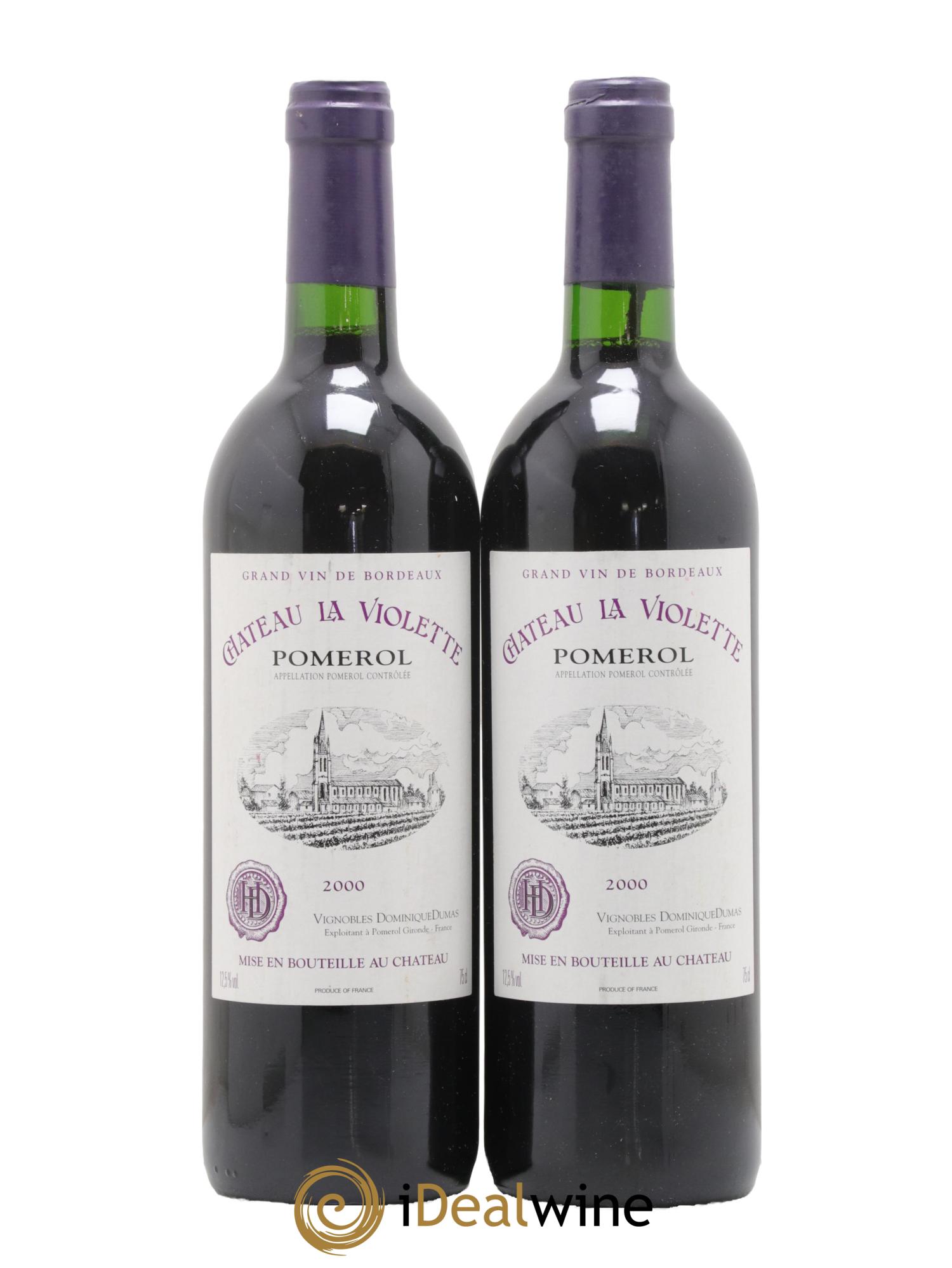 Château la Violette 2000 - Lot de 2 bouteilles - 0