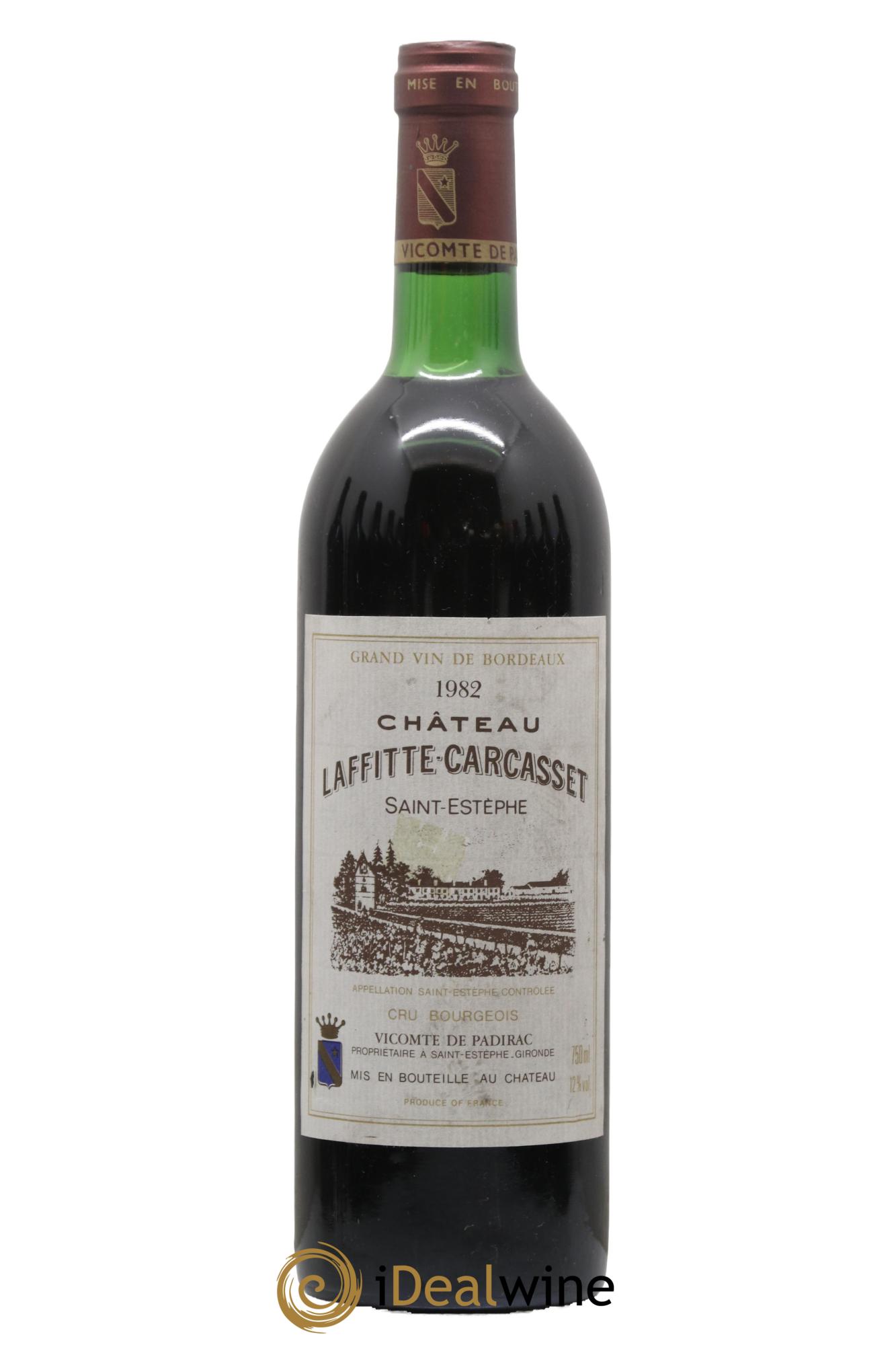 Château Laffitte Carcasset Cru Bourgeois 1982 - Posten von 1 Flasche - 0