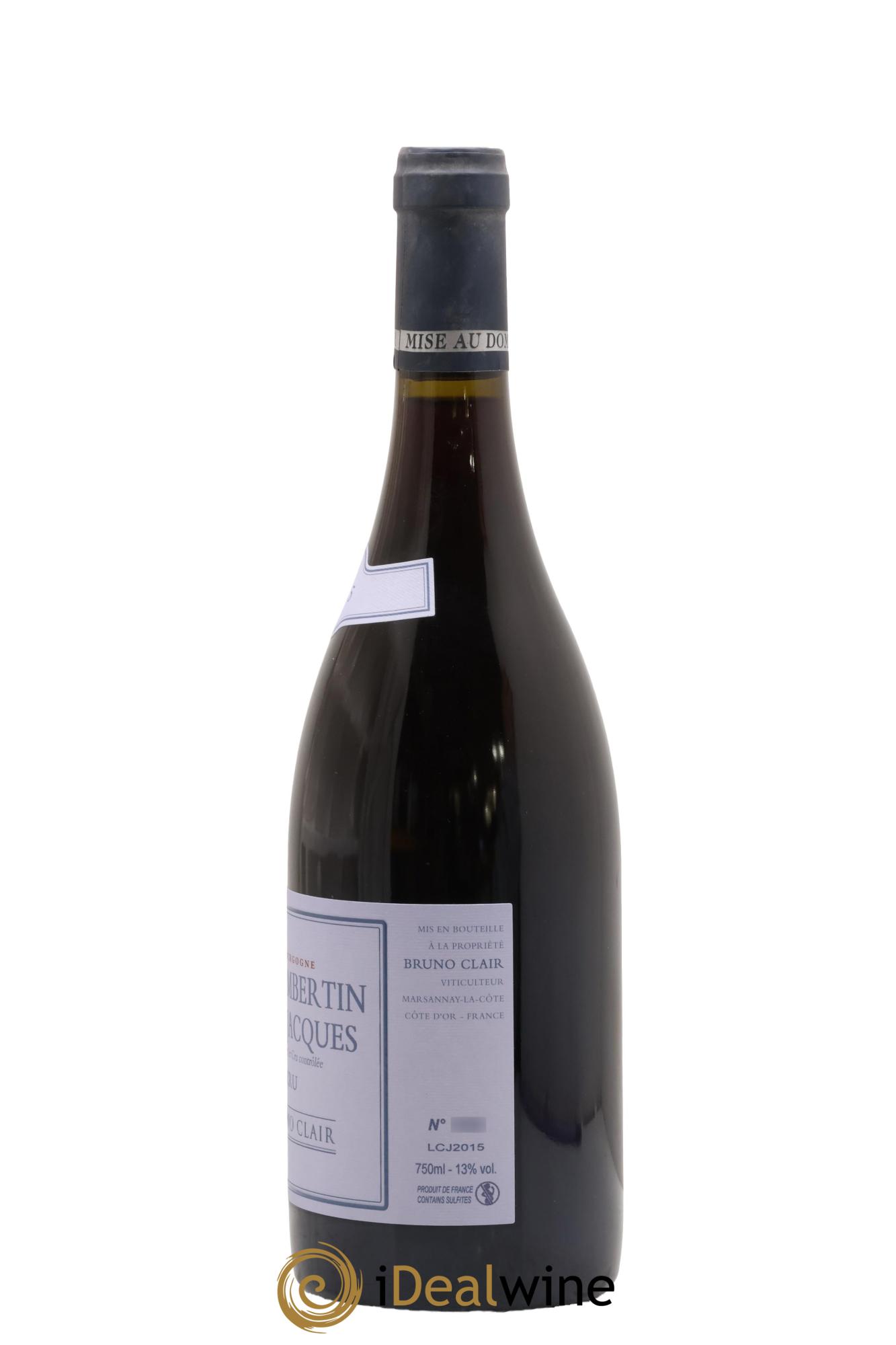 Gevrey-Chambertin 1er Cru Clos Saint-Jacques Bruno Clair (Domaine) 2015 - Lot of 1 bottle - 1