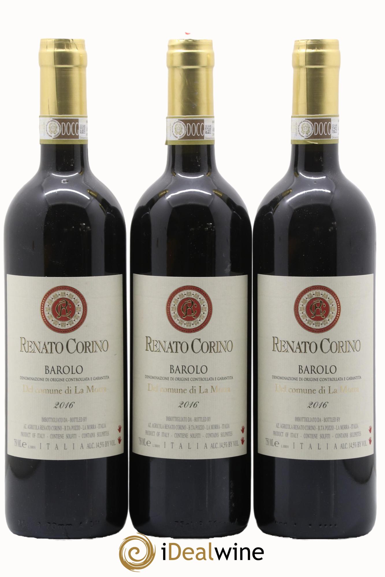 Barolo DOCG Del Comune di la Morra Renato Corino 2016 - Lotto di 3 bottiglie - 0