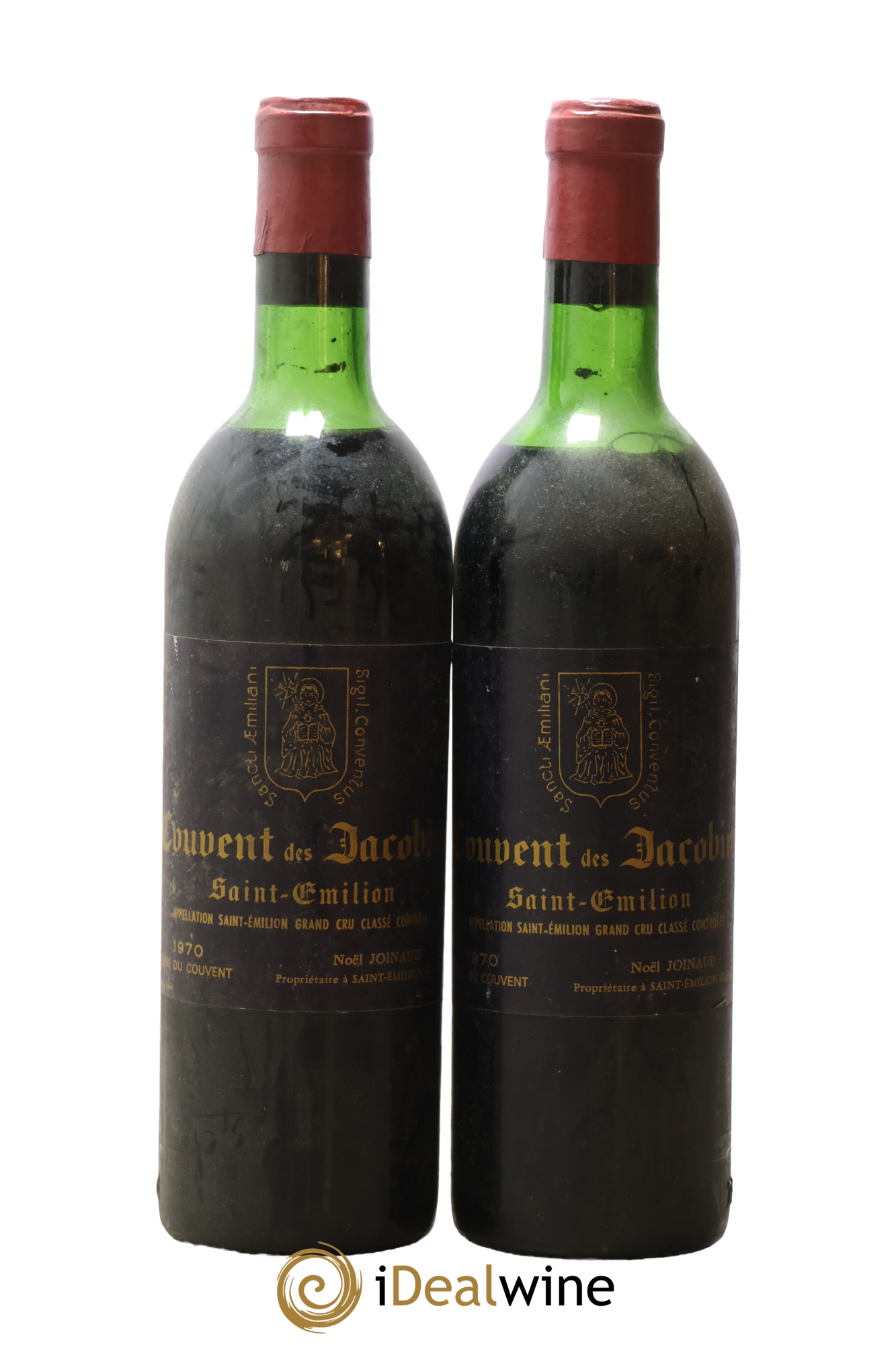 Château Couvent des Jacobins Grand Cru Classé 1970 - Lotto di 2 bottiglie - 0