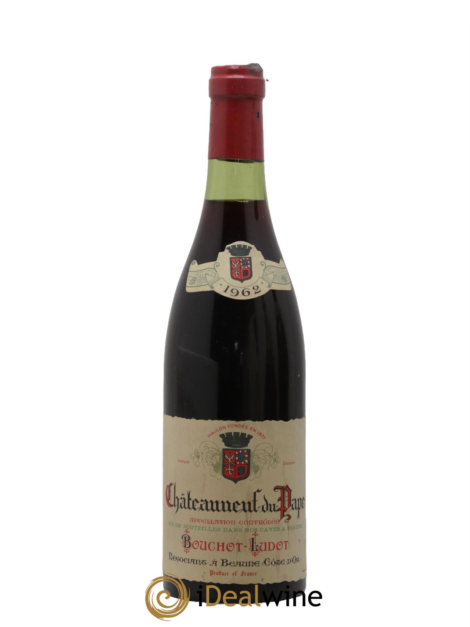 Châteauneuf-du-Pape Bouchot Ludot 1962 - Lot de 1 bouteille - 0