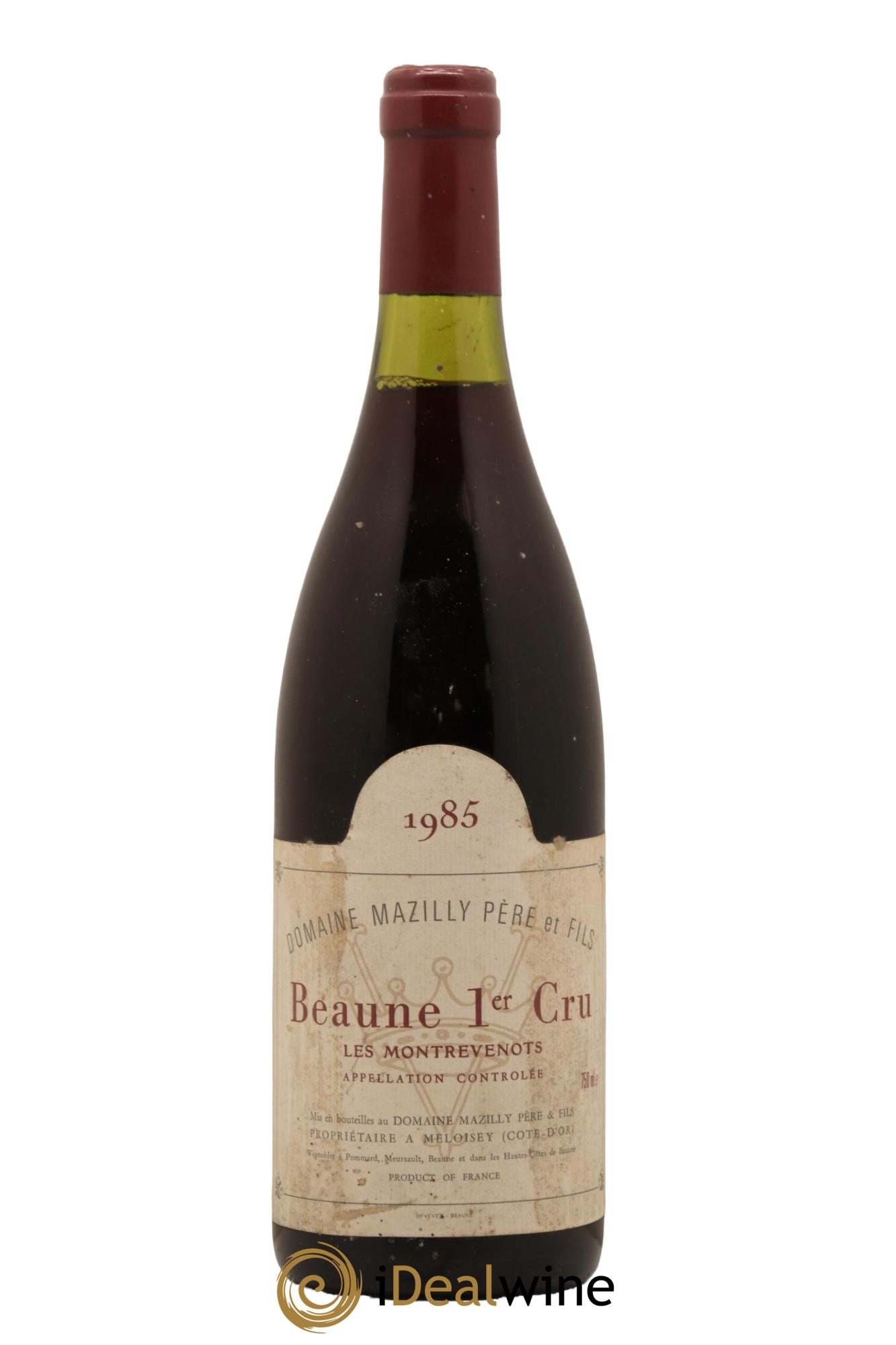 Beaune 1er Cru Les Montrevenots Domaine Mazilly 1985 - Lot de 1 bouteille - 0
