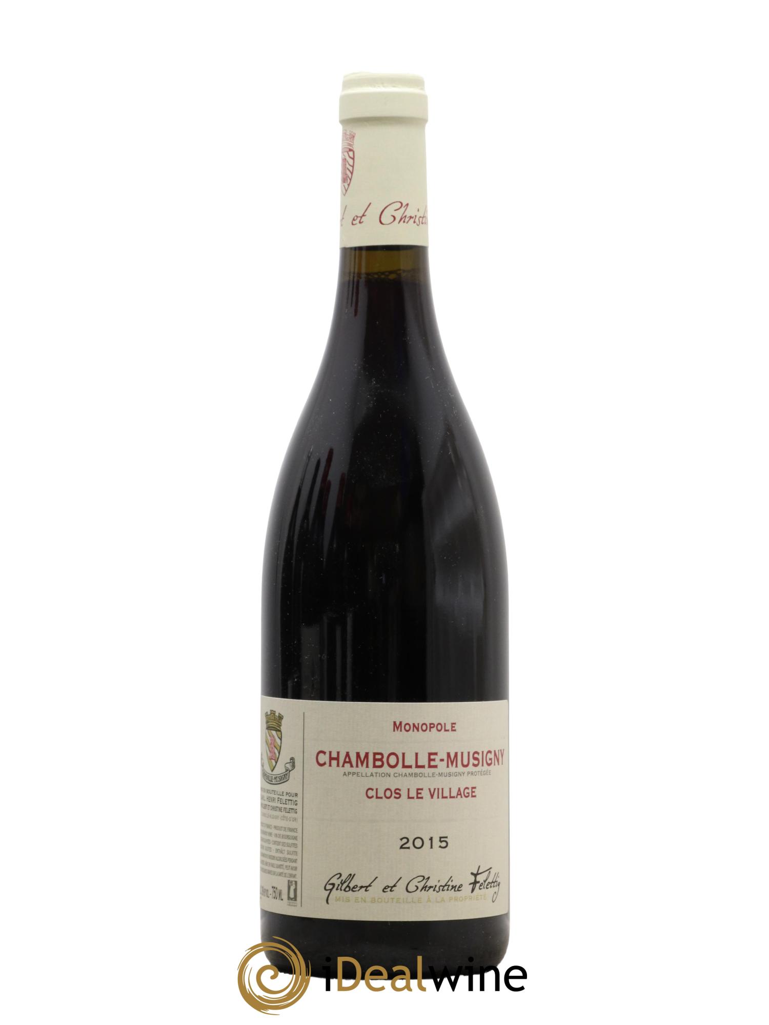 Chambolle-Musigny Clos le Village Felettig (Domaine) 2015 - Lot de 1 bouteille - 0