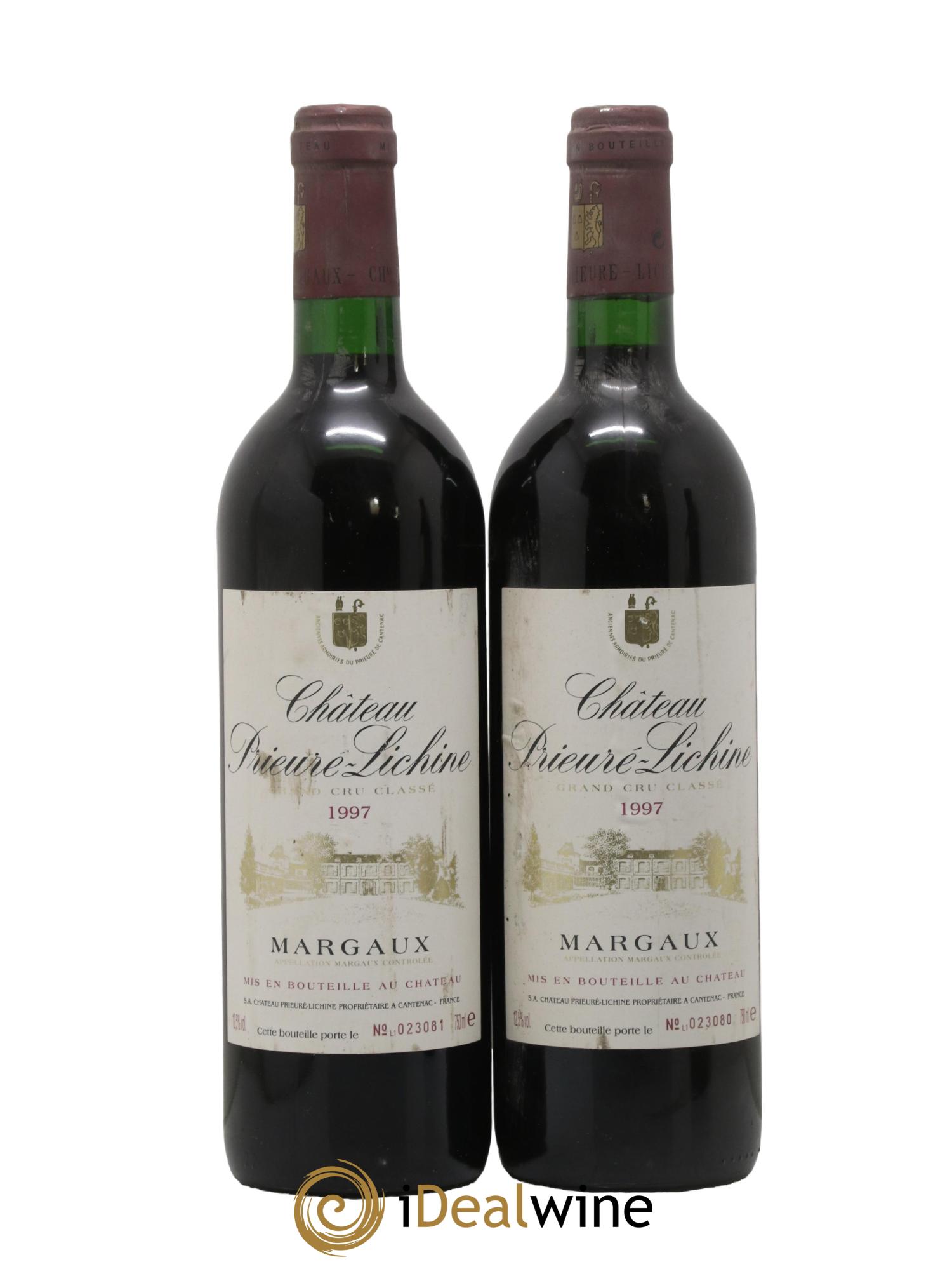 Château Prieuré Lichine 4ème Grand Cru Classé 1997 - Lot de 2 bouteilles - 0