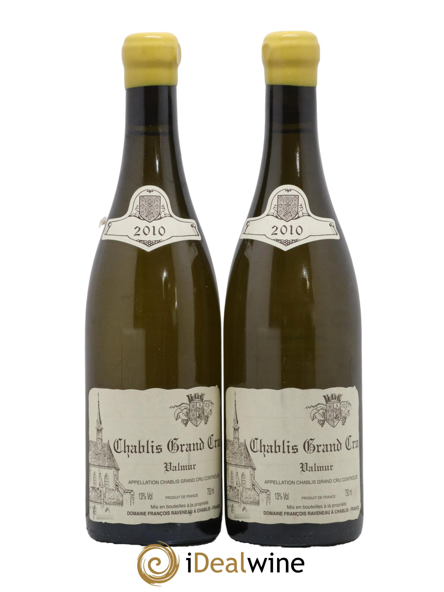 Chablis Grand Cru Valmur Raveneau (Domaine) 2010 - Lotto di 2 bottiglie - 0