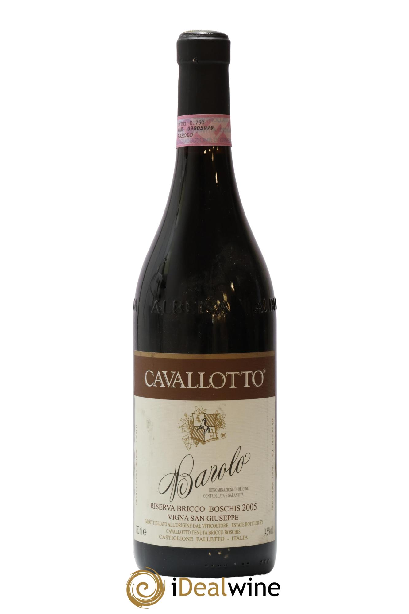Barolo DOCG Riserva Bricco Boschis Vigna San Giuseppe Cavallotto Riserva 2005 - Posten von 1 Flasche - 0