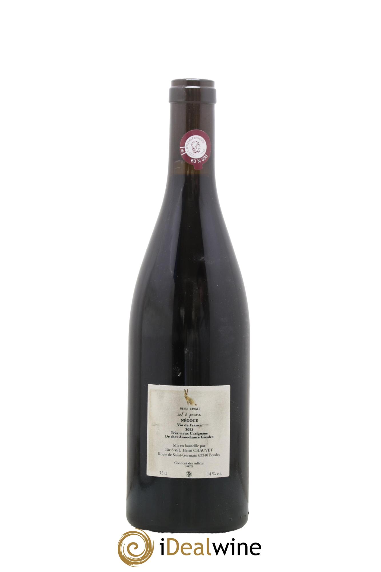 Vin de France Ciel à Perdre Henri Chauvet 2023 - Lot de 1 bouteille - 1