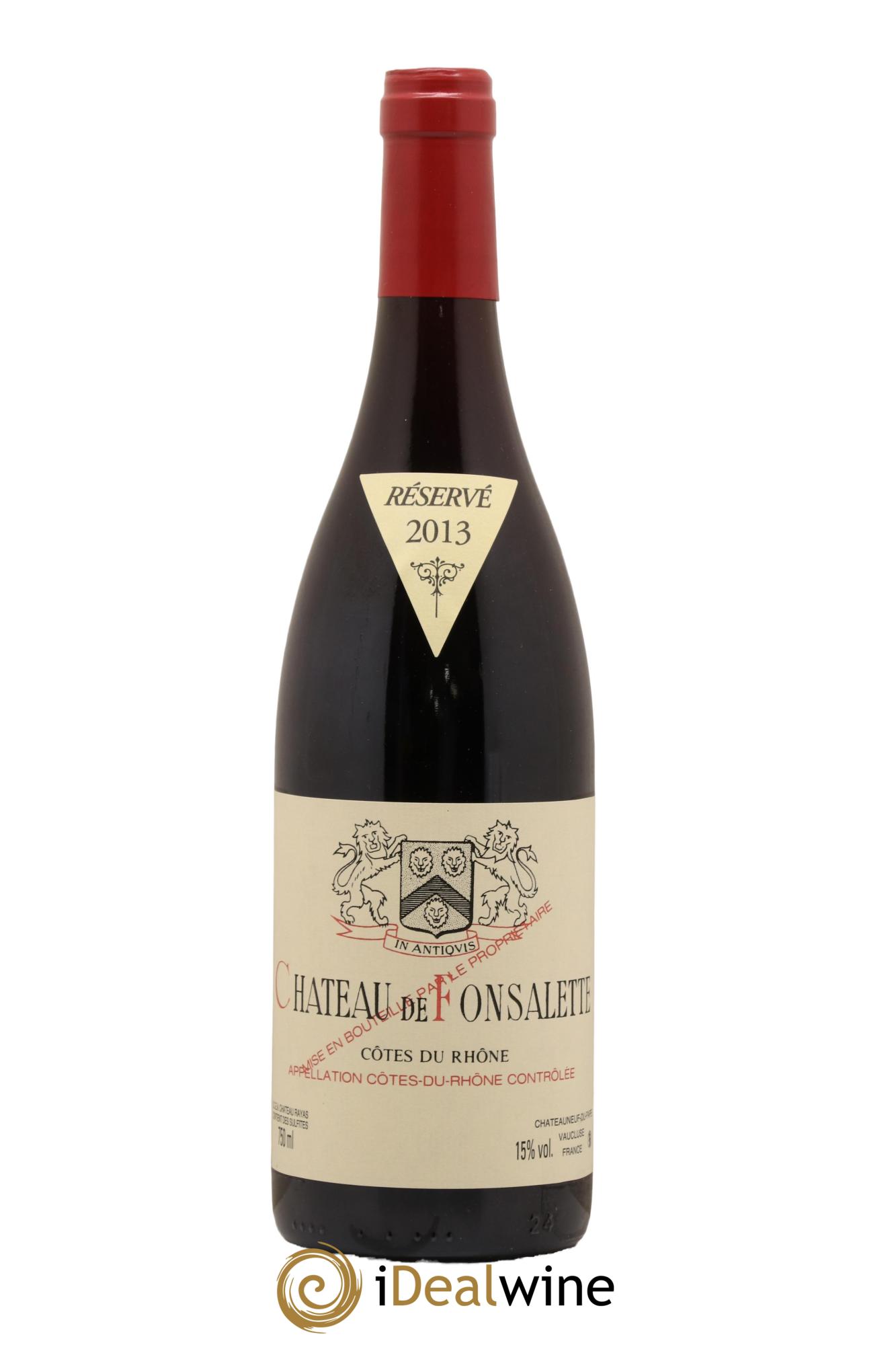 Côtes-du-Rhône Château de Fonsalette Emmanuel Reynaud 2013 - Lot of 1 bottle - 0