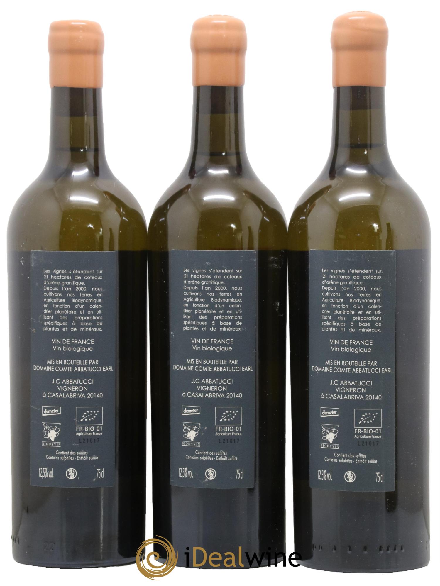 Vin de France Général de la Révolution Comte Abbatucci (Domaine) 2021 - Lot de 3 bouteilles - 1