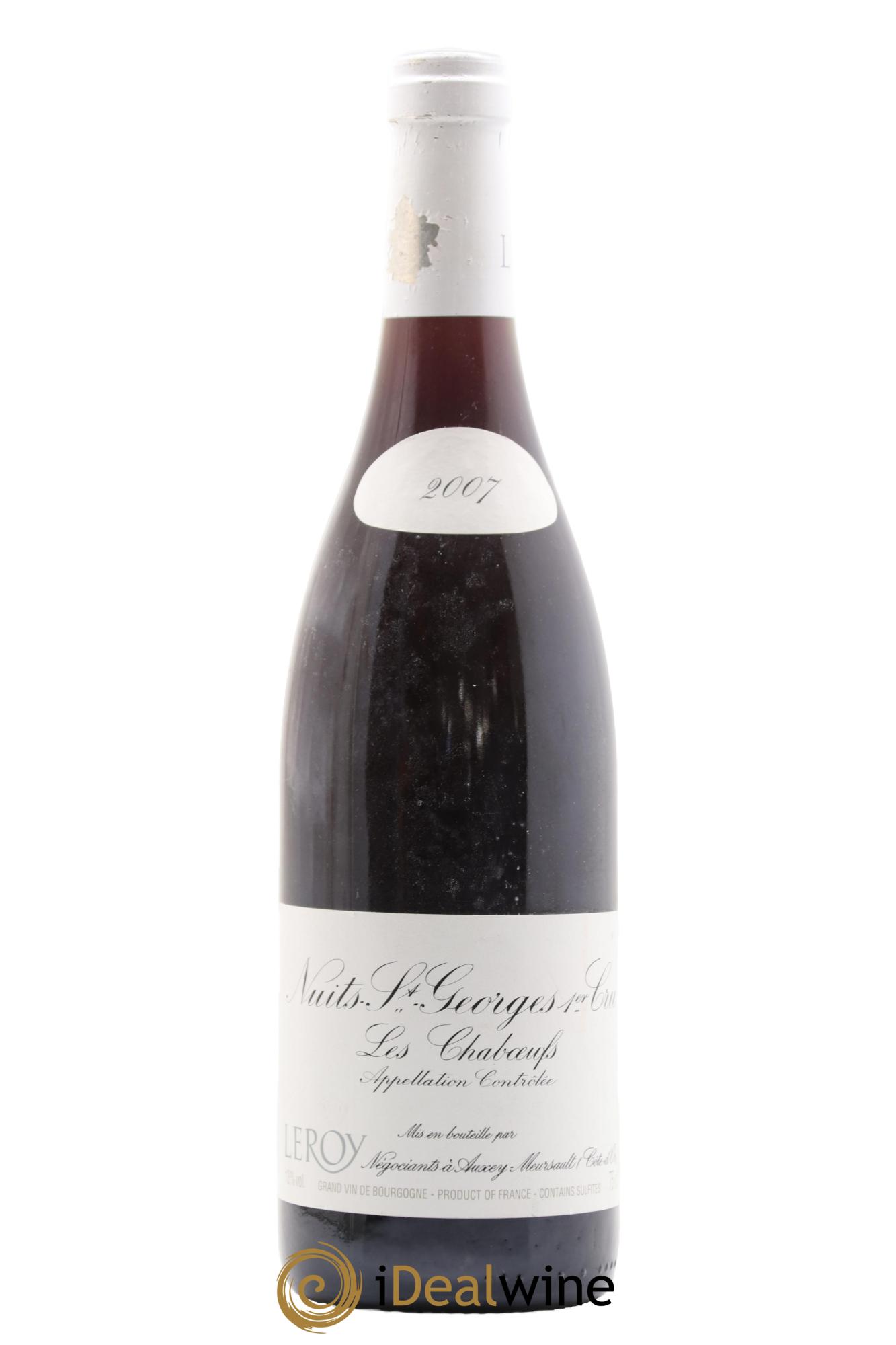 Nuits-Saint-Georges 1er Cru Les Chaboeufs Leroy SA 2007 - Lot de 1 bouteille - 0