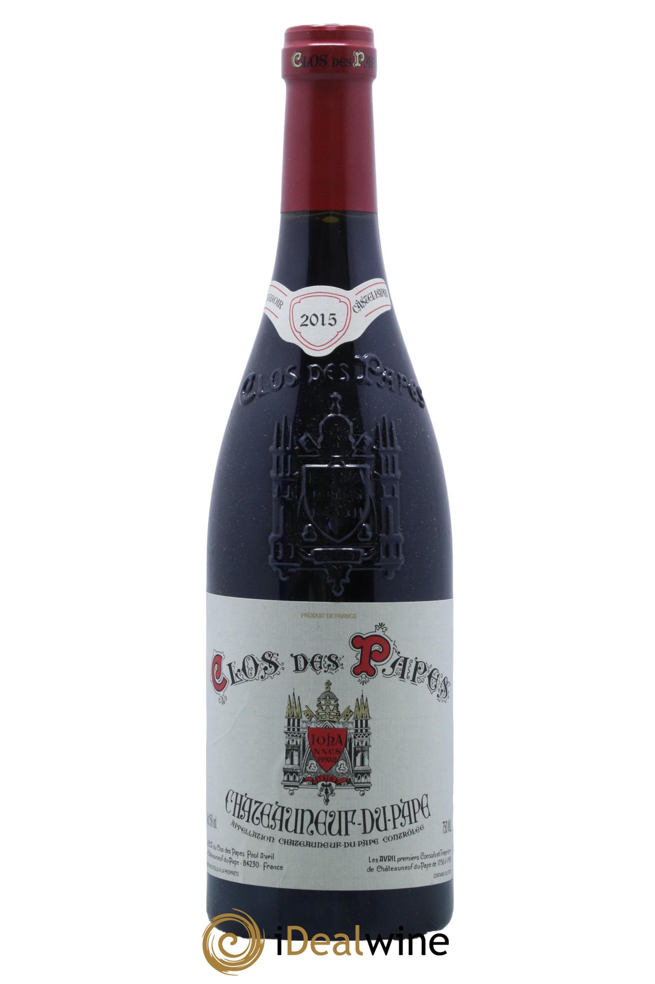 Châteauneuf-du-Pape Clos des Papes - Paul Avril 2015 - Lot de 1 bouteille - 0