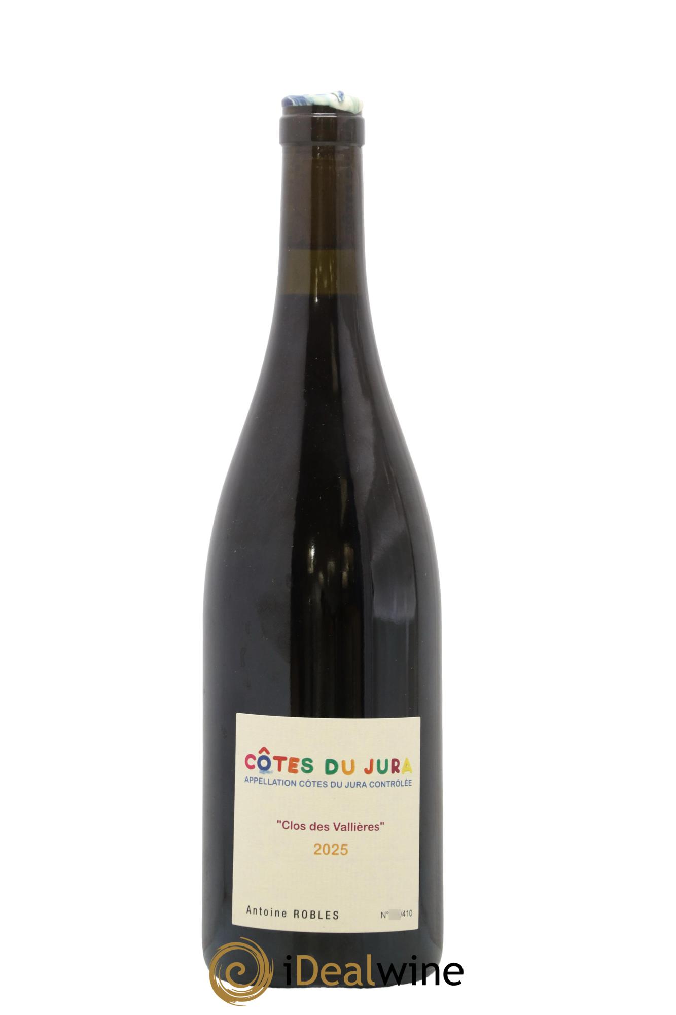 Côtes du Jura Clos des Vallières Poulsard Antoine Robles 2025 - Lot de 1 bouteille - 0