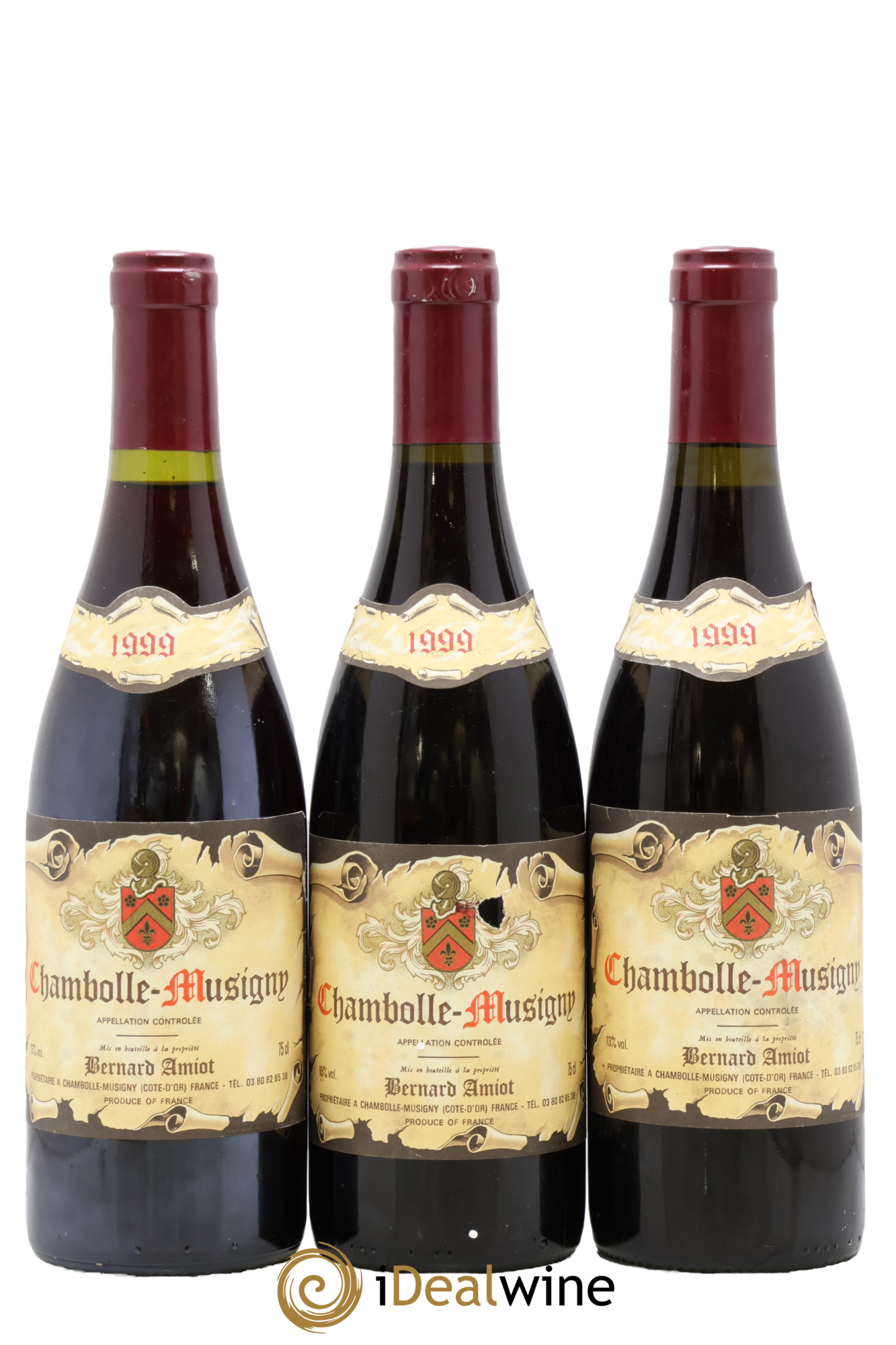 Chambolle-Musigny Bernard Amiot 1999 - Lot de 3 bouteilles - 0