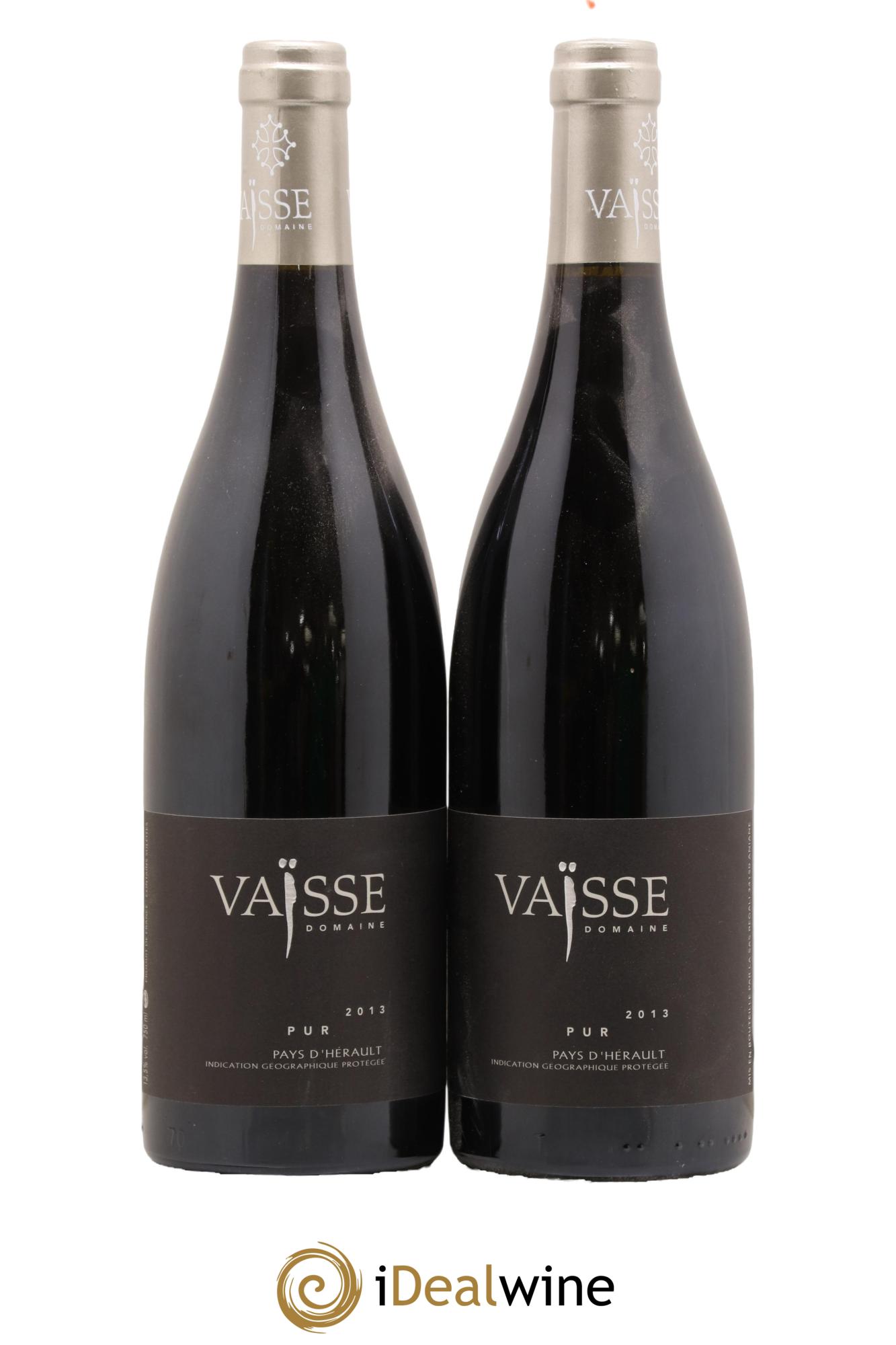 Pays d'Hérault Pur Vaisse (Domaine) 2013 - Lot de 2 bouteilles - 0