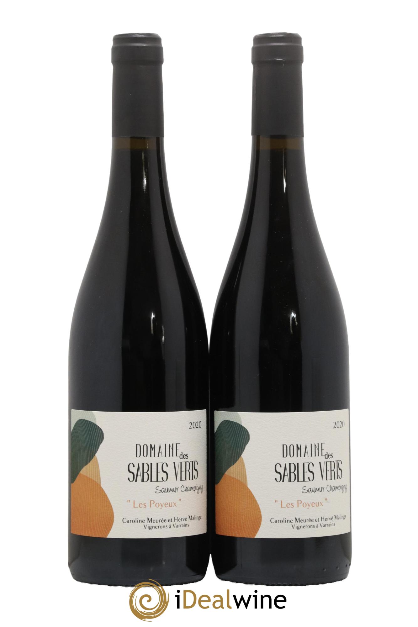 Saumur-Champigny Les Poyeux Domaine Des Sables Verts 2020 - Lot de 2 bouteilles - 0