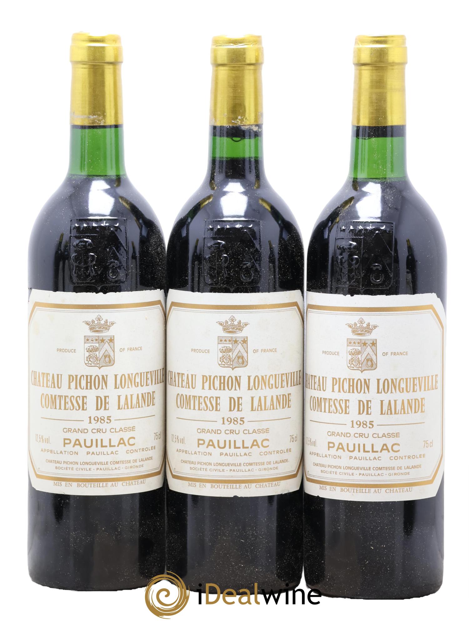 Château Pichon Longueville Comtesse de Lalande 2ème Grand Cru Classé  1985 - Lot de 12 bouteilles - 3