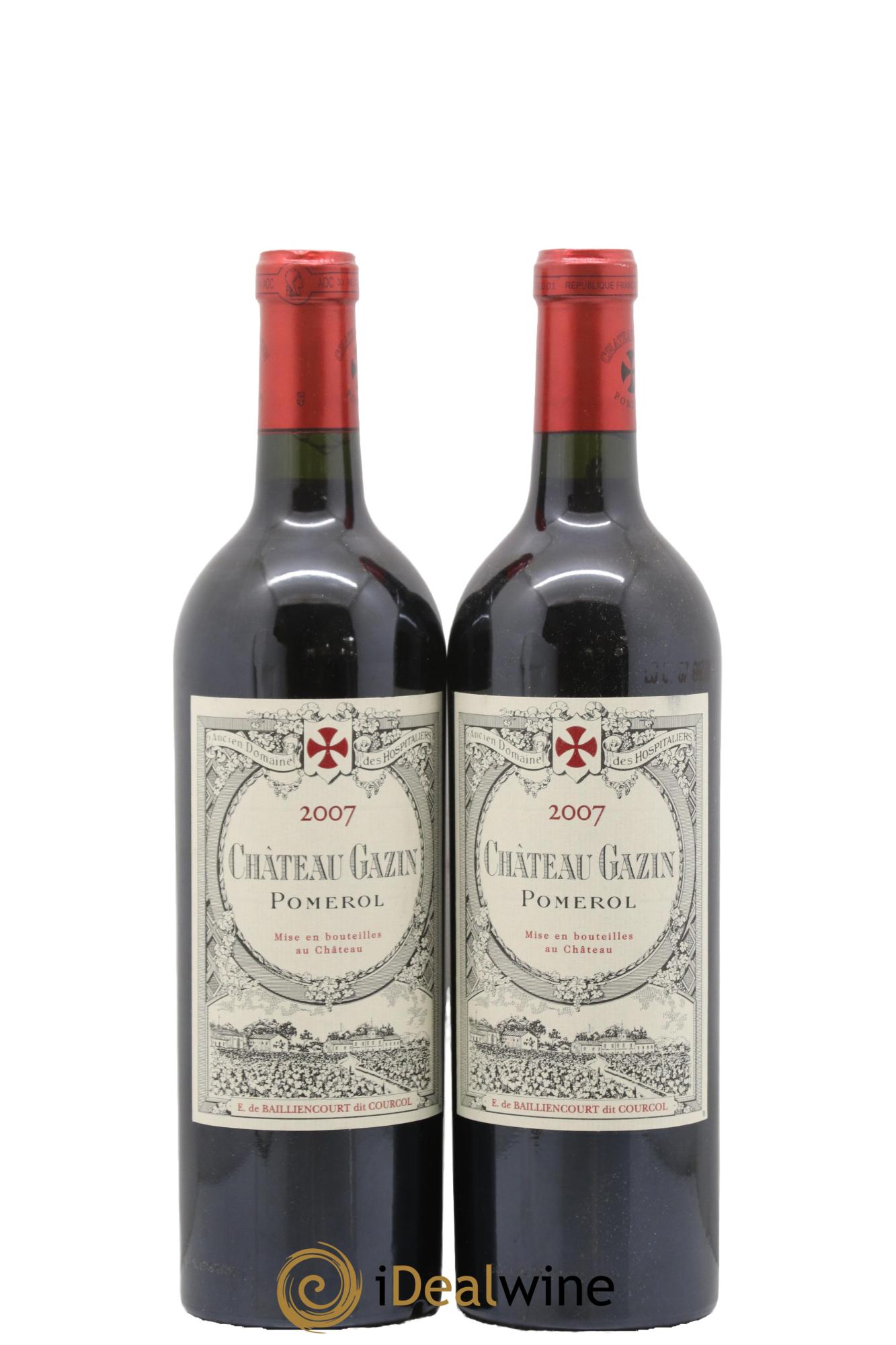 Château Gazin 2007 - Lot de 2 bouteilles - 0