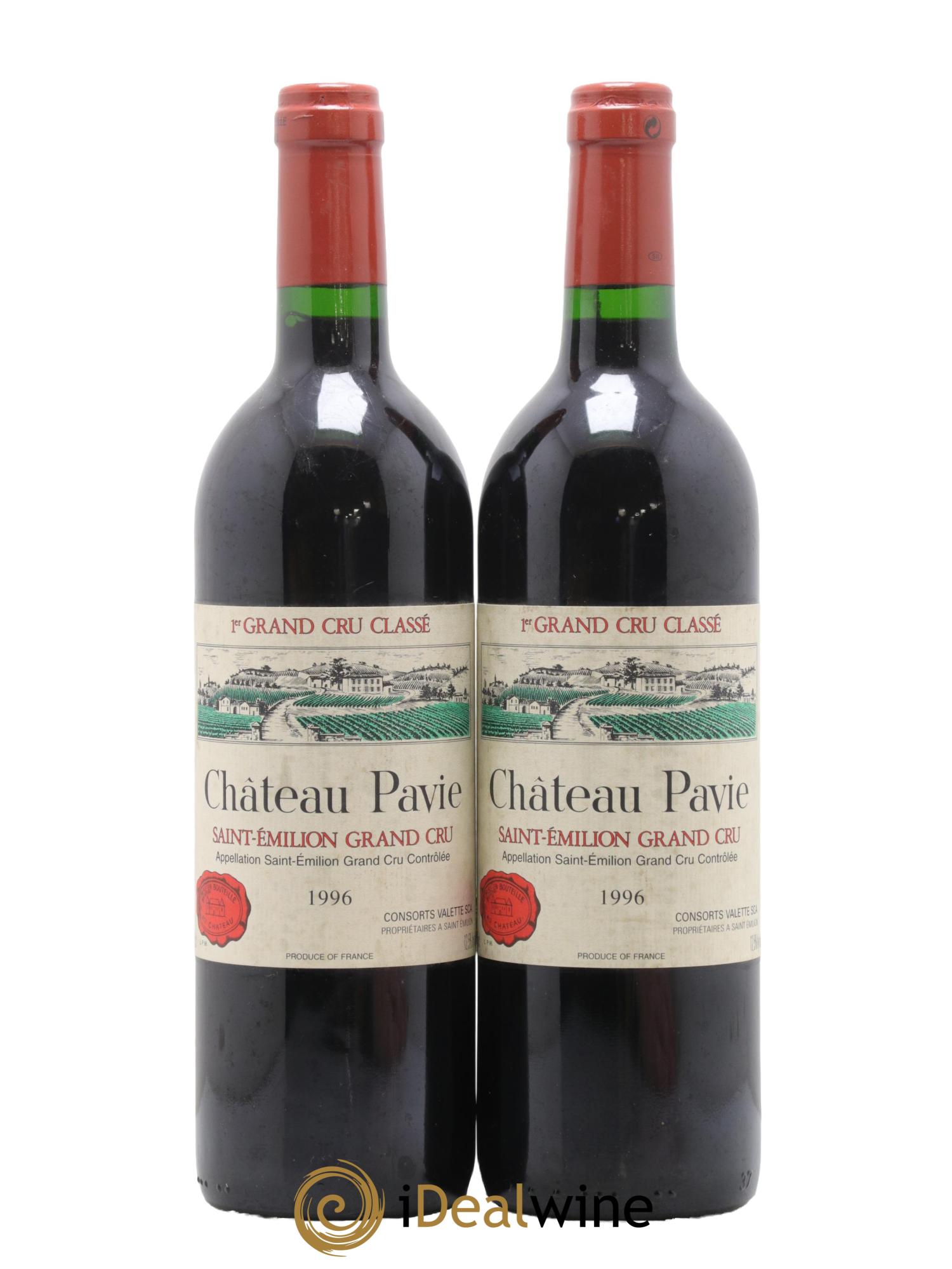 Château Pavie 1er Grand Cru Classé A 1996 - Lot de 2 bouteilles - 0