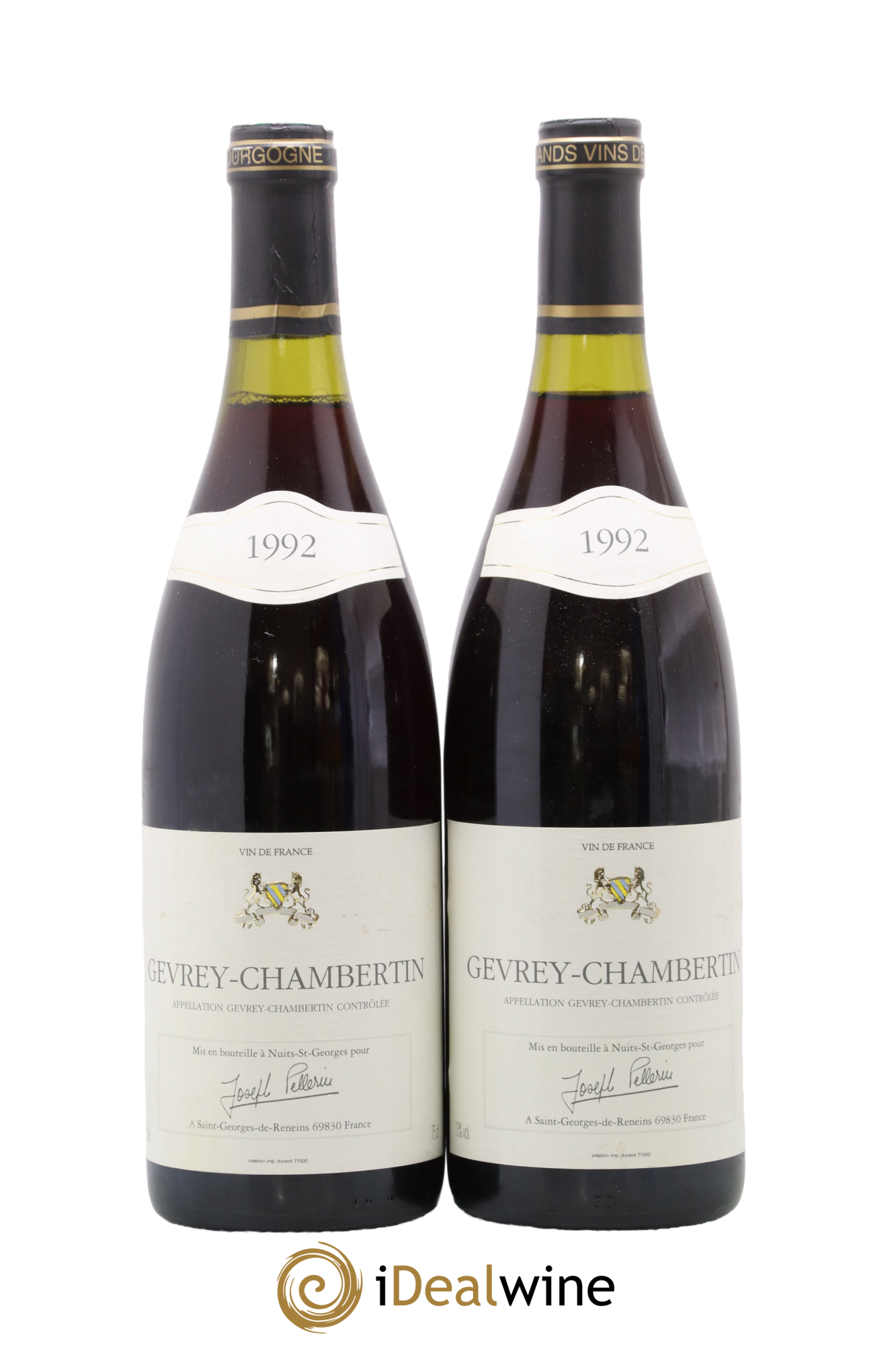 Gevrey-Chambertin Joseph Pellerin 1992 - Lotto di 2 bottiglie - 0