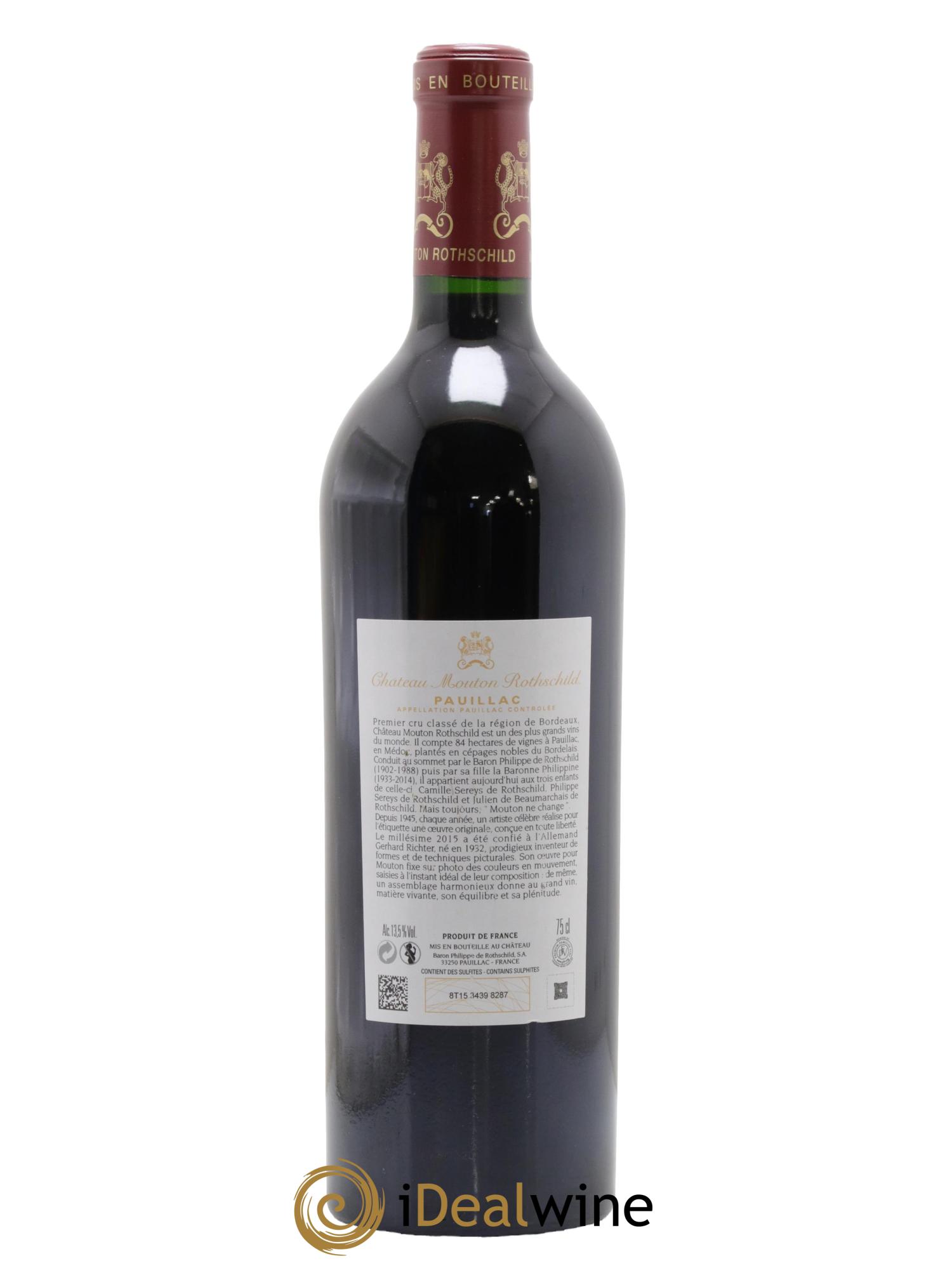Château Mouton Rothschild 1er Grand Cru Classé 2015 - Lotto di 1 bottiglia - 1