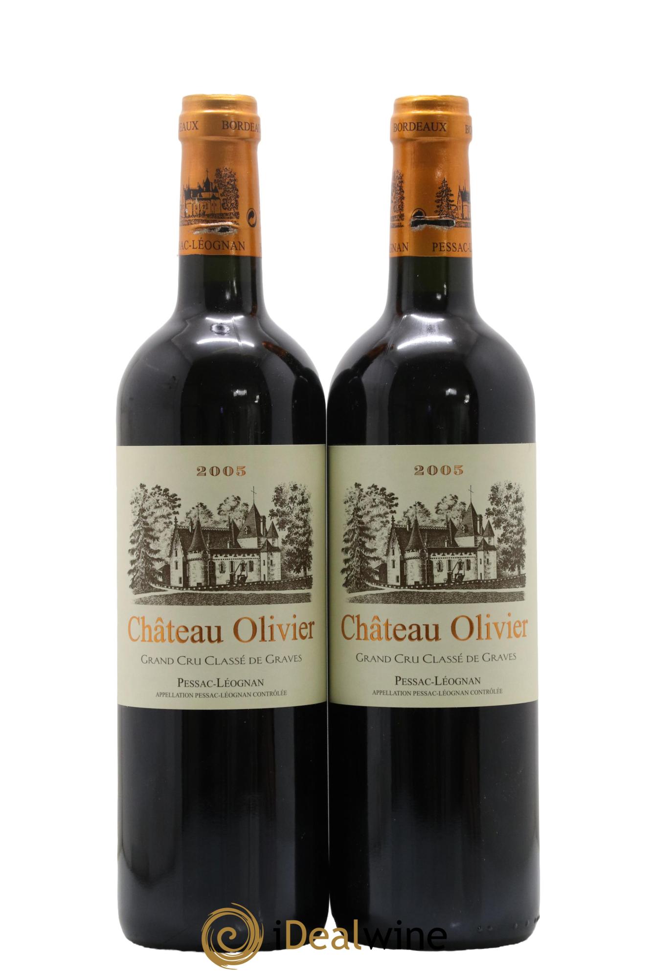 Château Olivier Cru Classé de Graves 2005 - Lot de 2 bouteilles - 0