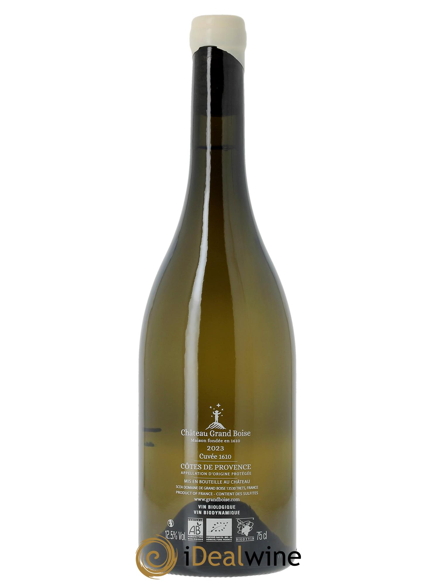 Côtes de Provence 1610 Château Grand Boise 2023 - Lot de 1 bouteille - 1