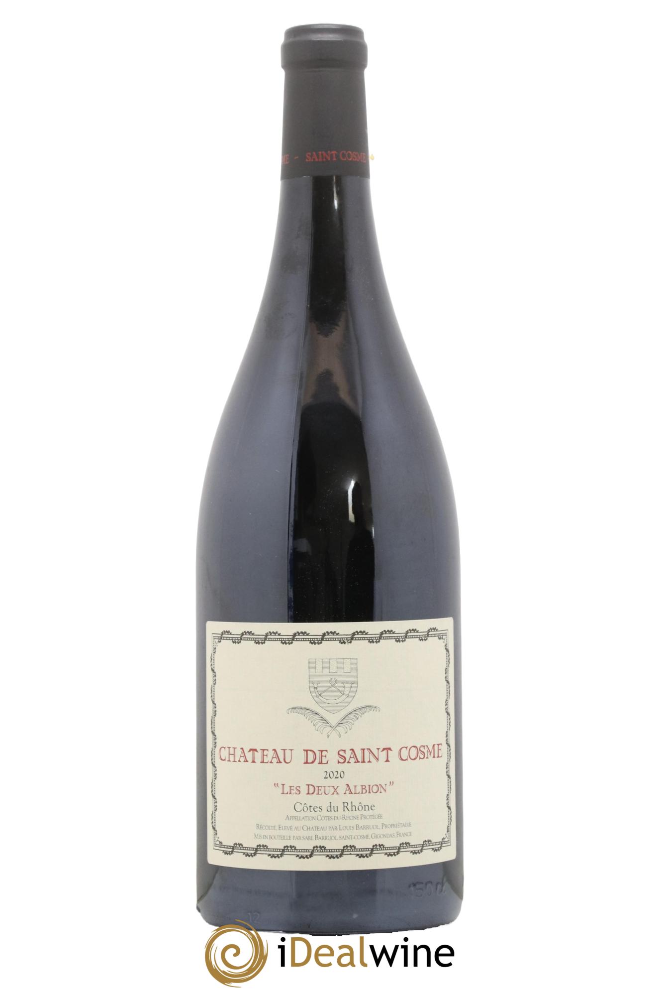 Côtes-du-Rhône Les Deux Albion Saint Cosme 2020 - Lot de 1 magnum - 0