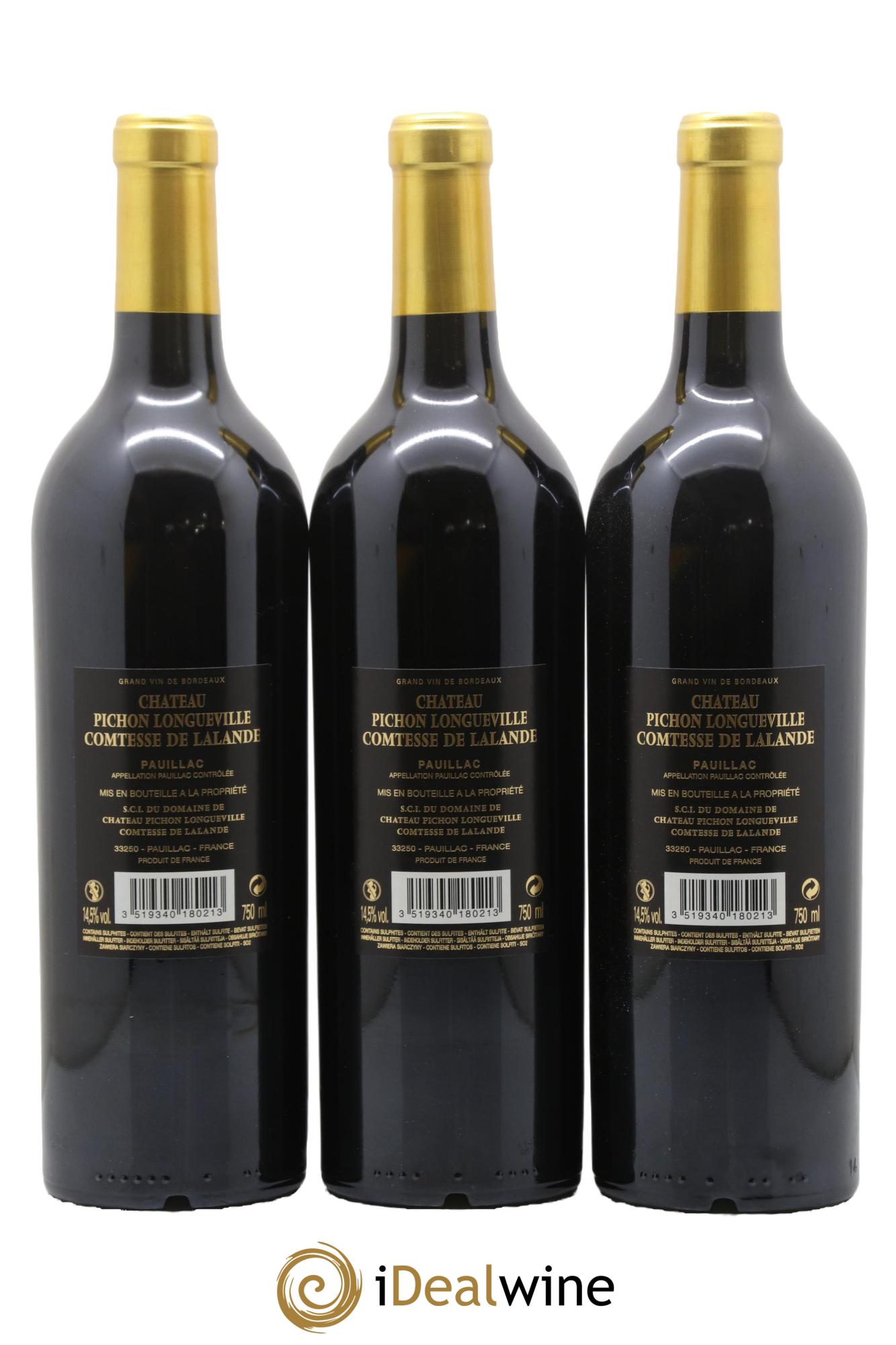 Château Pichon Longueville Comtesse de Lalande 2ème Grand Cru Classé 2018 - Lot de 6 bouteilles - 4