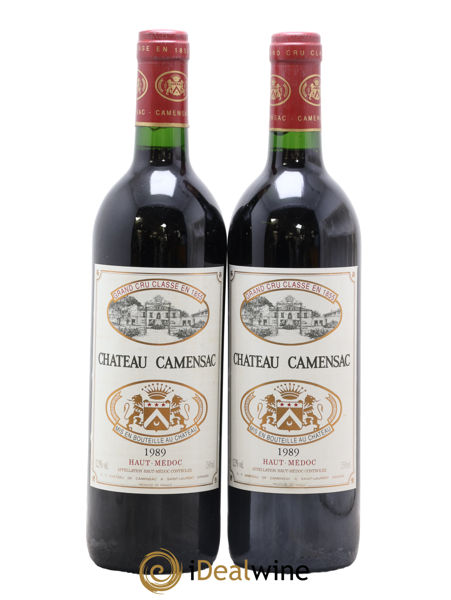 Château Camensac 5ème Grand Cru Classé 1989 - Lot de 2 bouteilles - 0