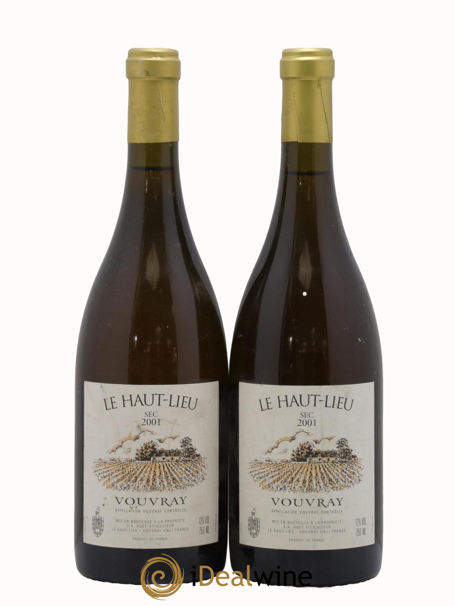 Vouvray Le Haut-Lieu Sec Domaine Huet 2001 - Lot de 2 bouteilles - 0