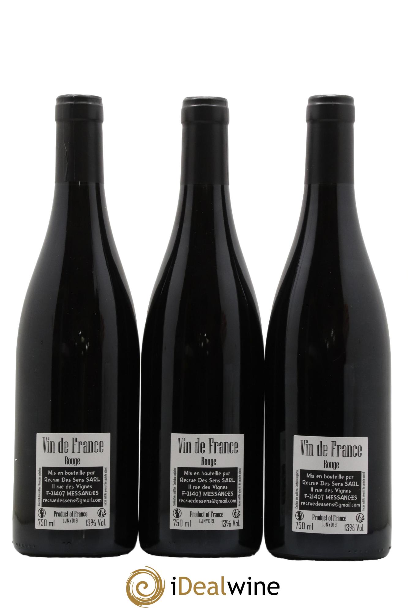 Vin de France Jeannot Yann Durieux - Recrue des Sens 2019 - Lot de 3 bouteilles - 1