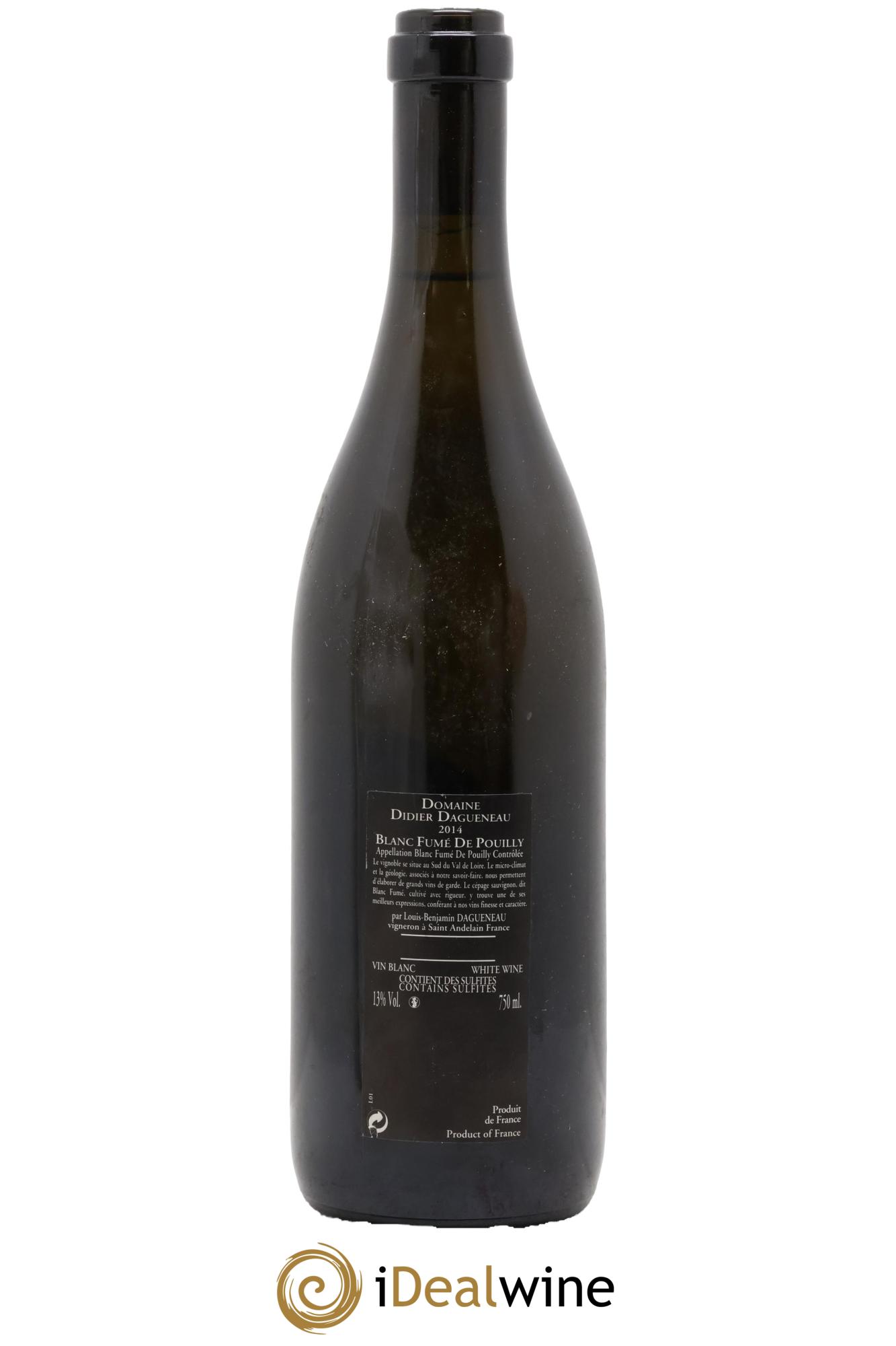 Vin de France (anciennement Pouilly-Fumé) Silex Dagueneau (Domaine Didier - Louis-Benjamin) 2014 - Lot of 1 bottle - 1