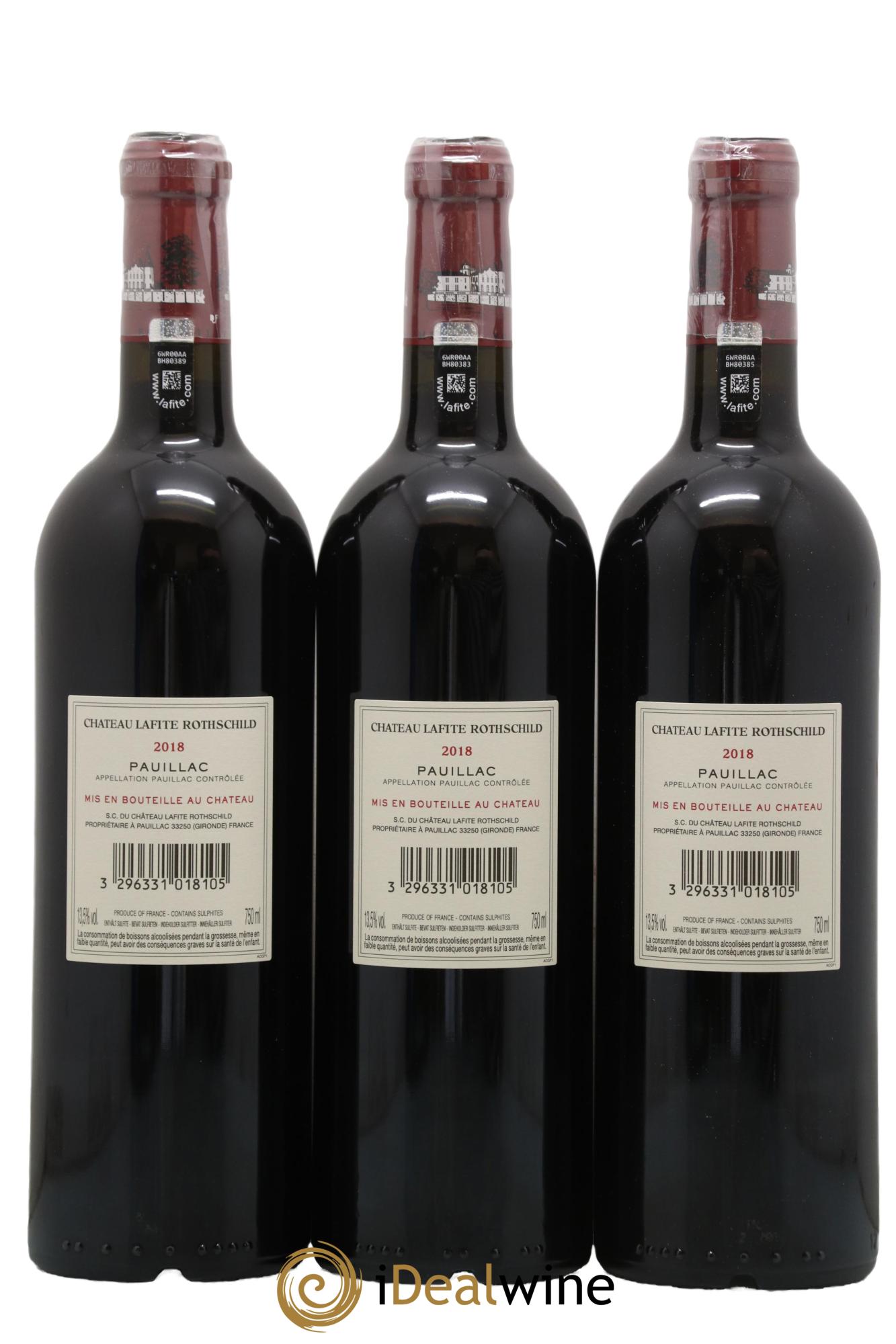 Château Lafite Rothschild 1er Grand Cru Classé 2018 - Lot of 6 bottles - 4