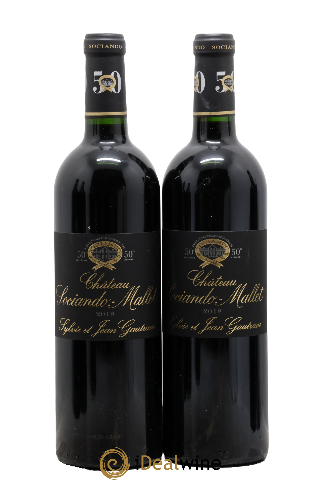 Château Sociando Mallet 2018 - Posten von 2 Flaschen - 0