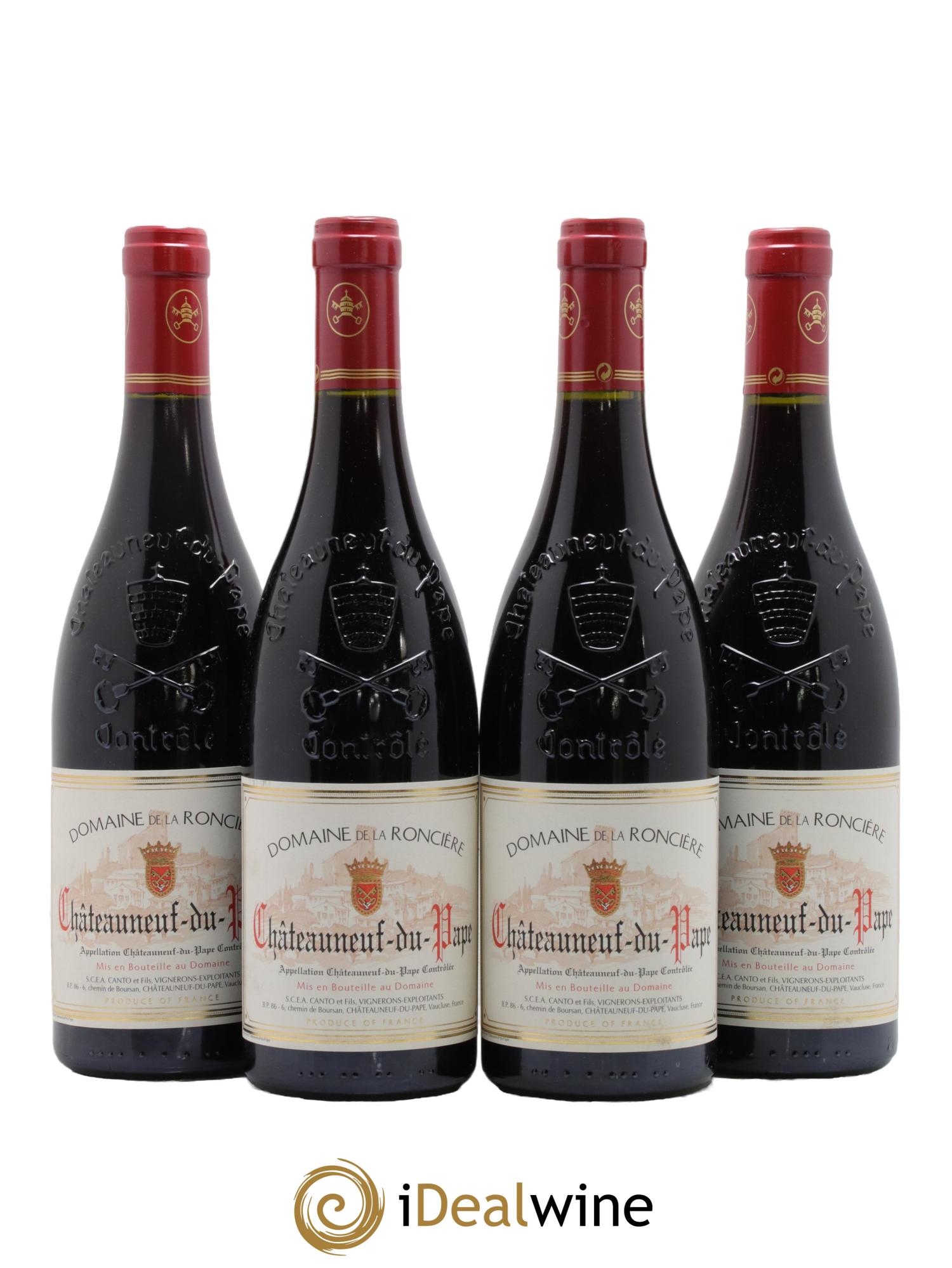Châteauneuf-du-Pape Château de la Roncière 2014 - Posten von 4 Flaschen - 0