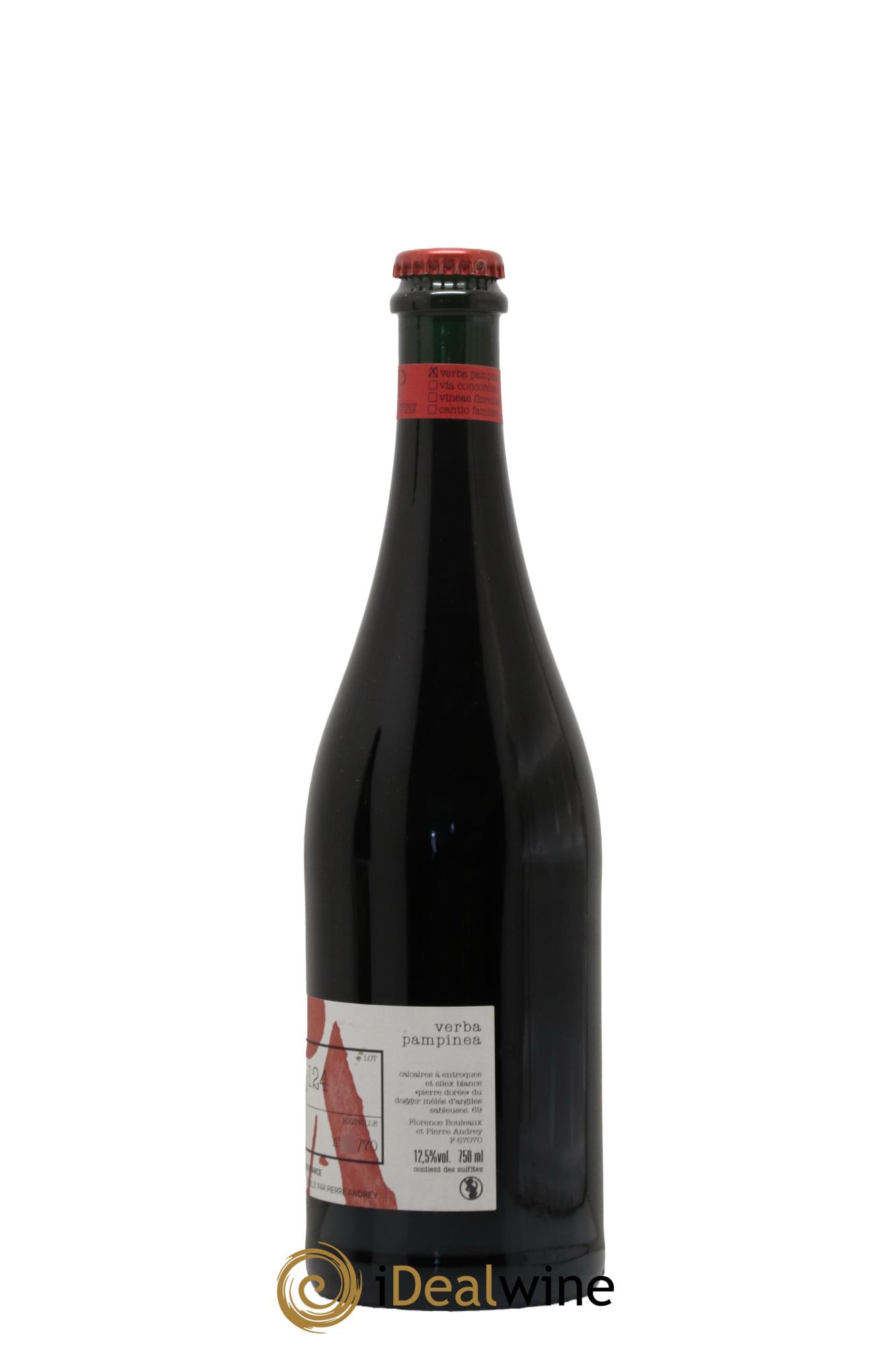 Vin de France Verba Pampinea Gamay Florence Bouleaux et Pierre Andrey DJ124 2020 - Lot de 1 bouteille - 1